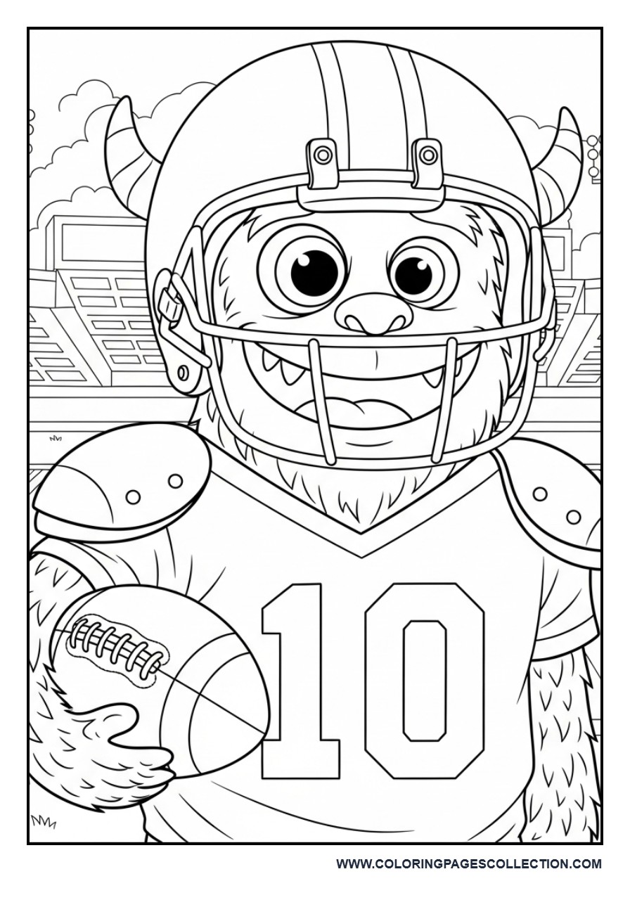 Football Monster Character