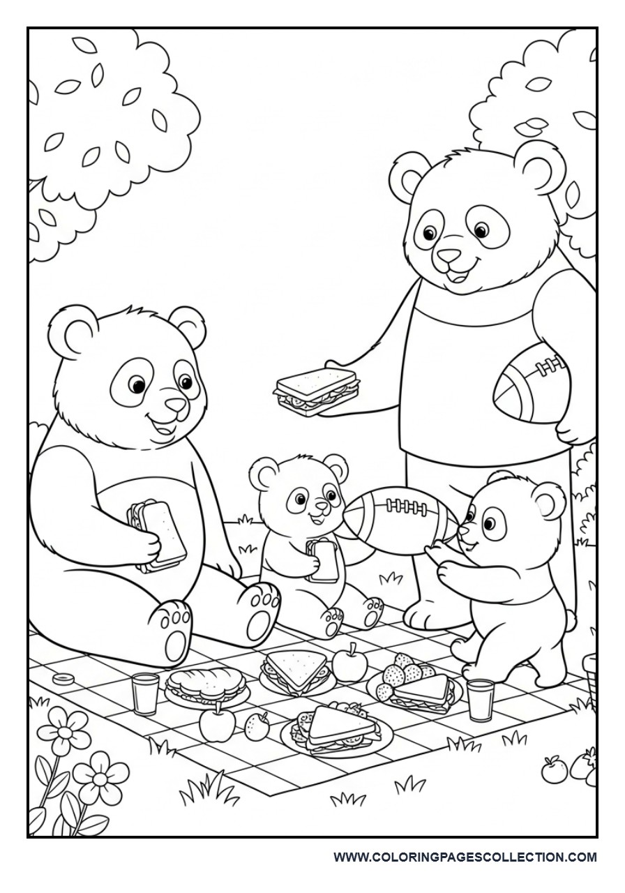 Football Panda Picnic