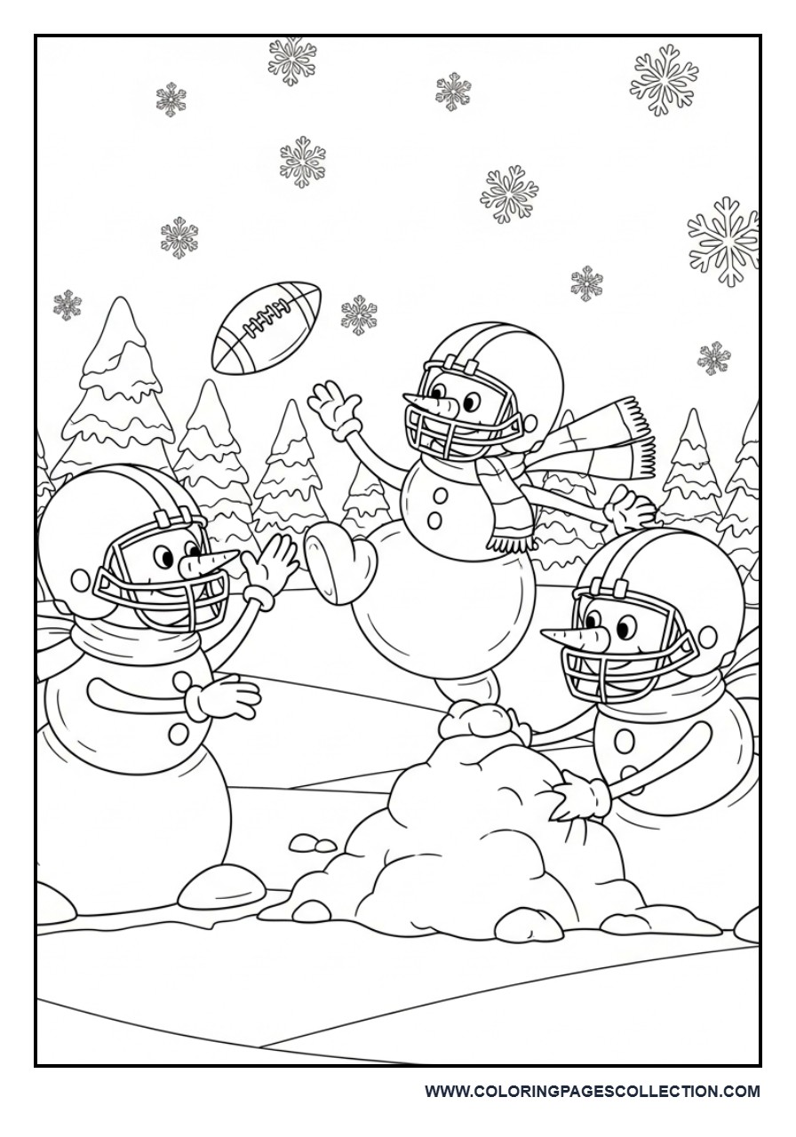 Football Snowman Match