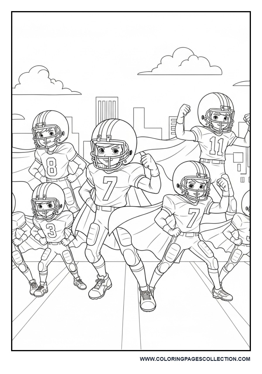 Football Superhero Team