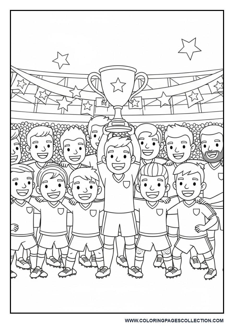 Football Team Celebration