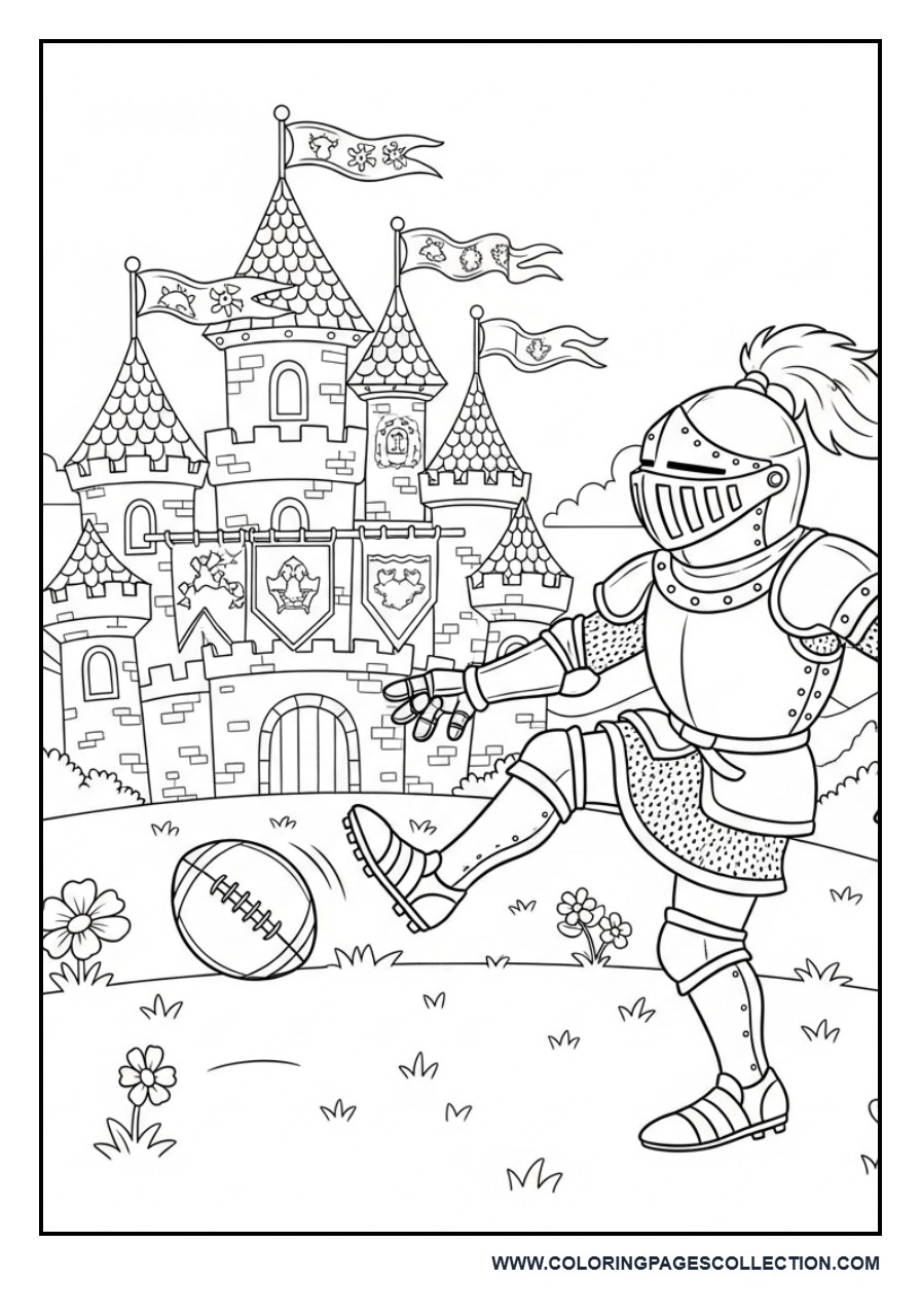 Medieval Knight Football Game