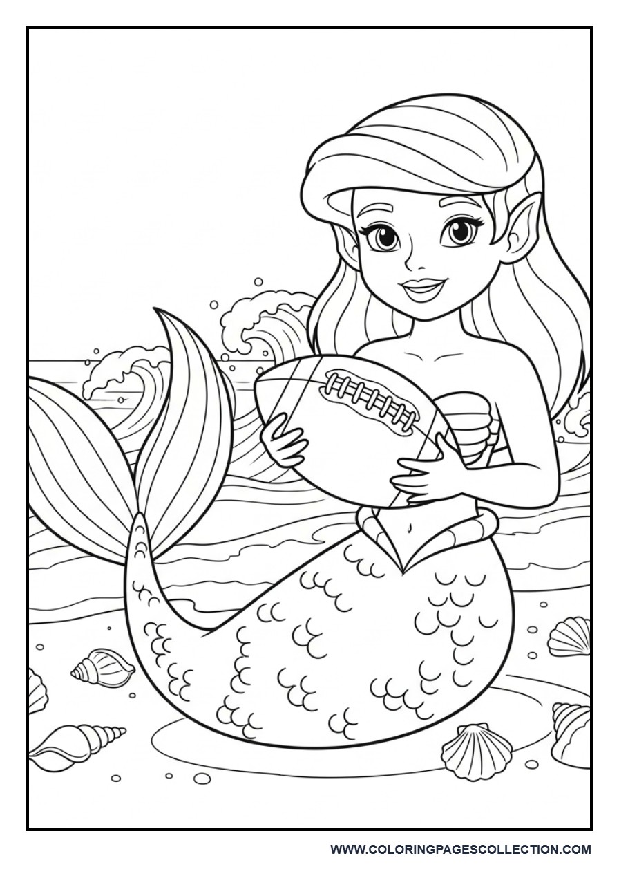 Mermaid Football Player
