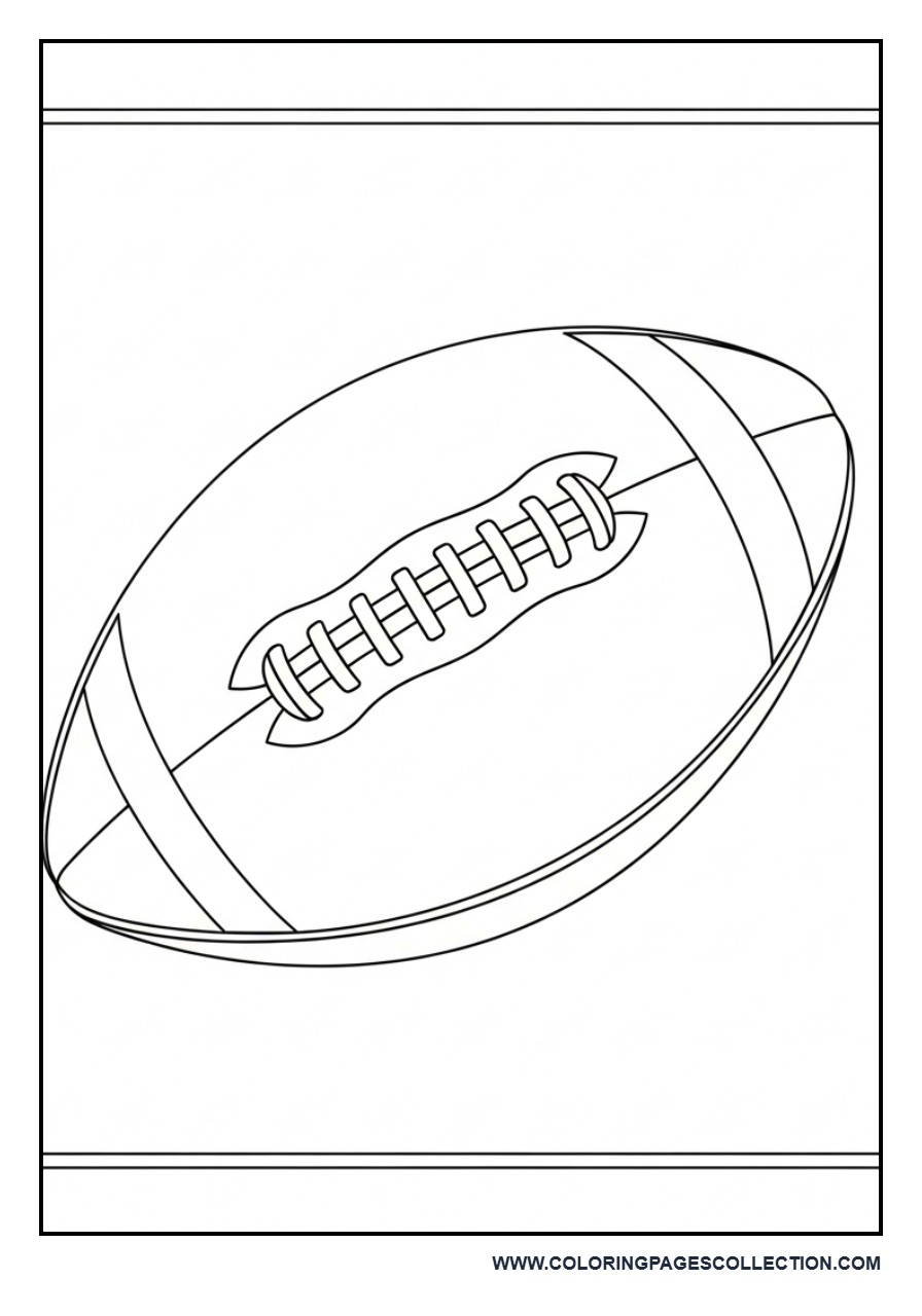 Simple Football Ball Outline