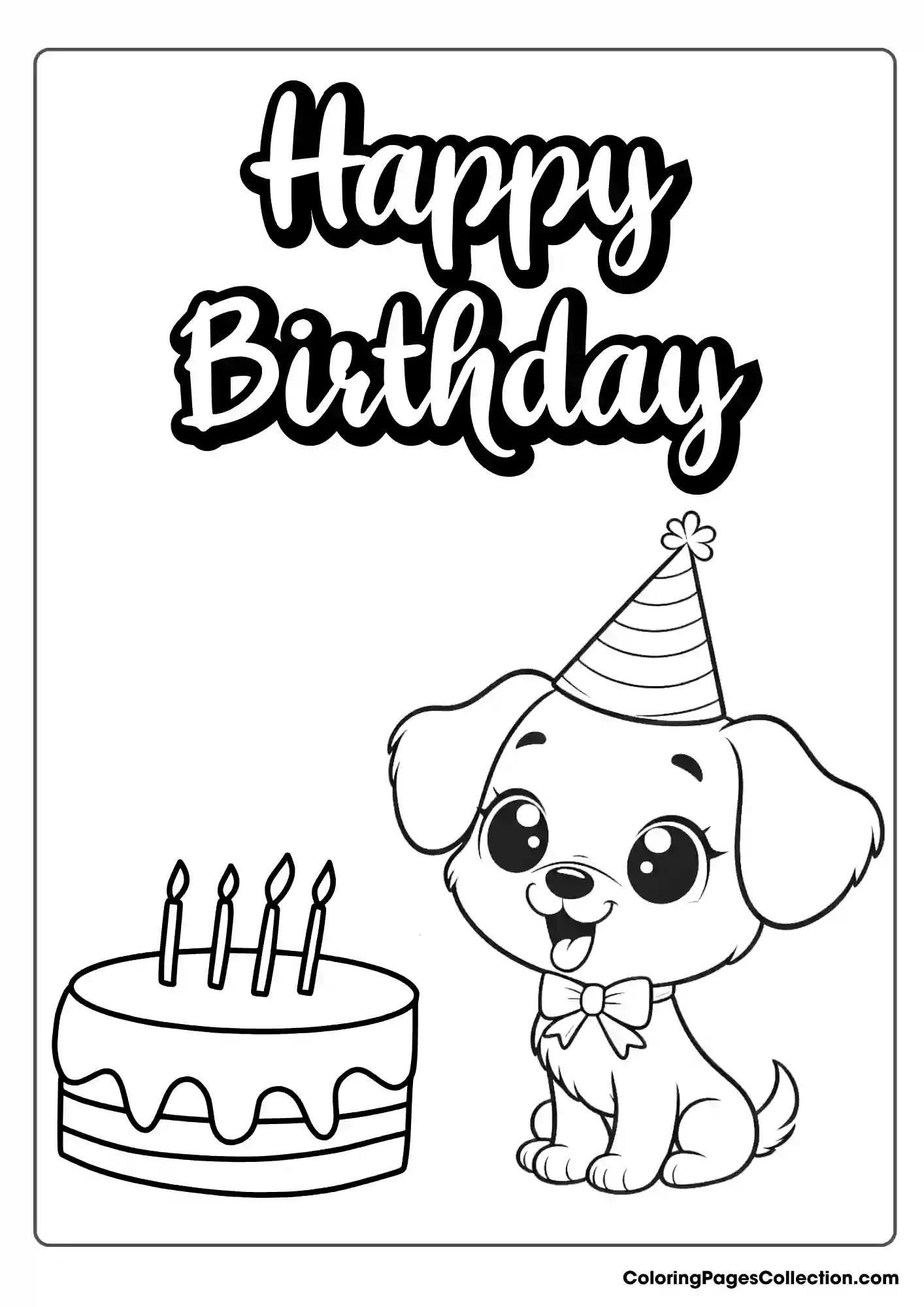 happy birthday coloring pages