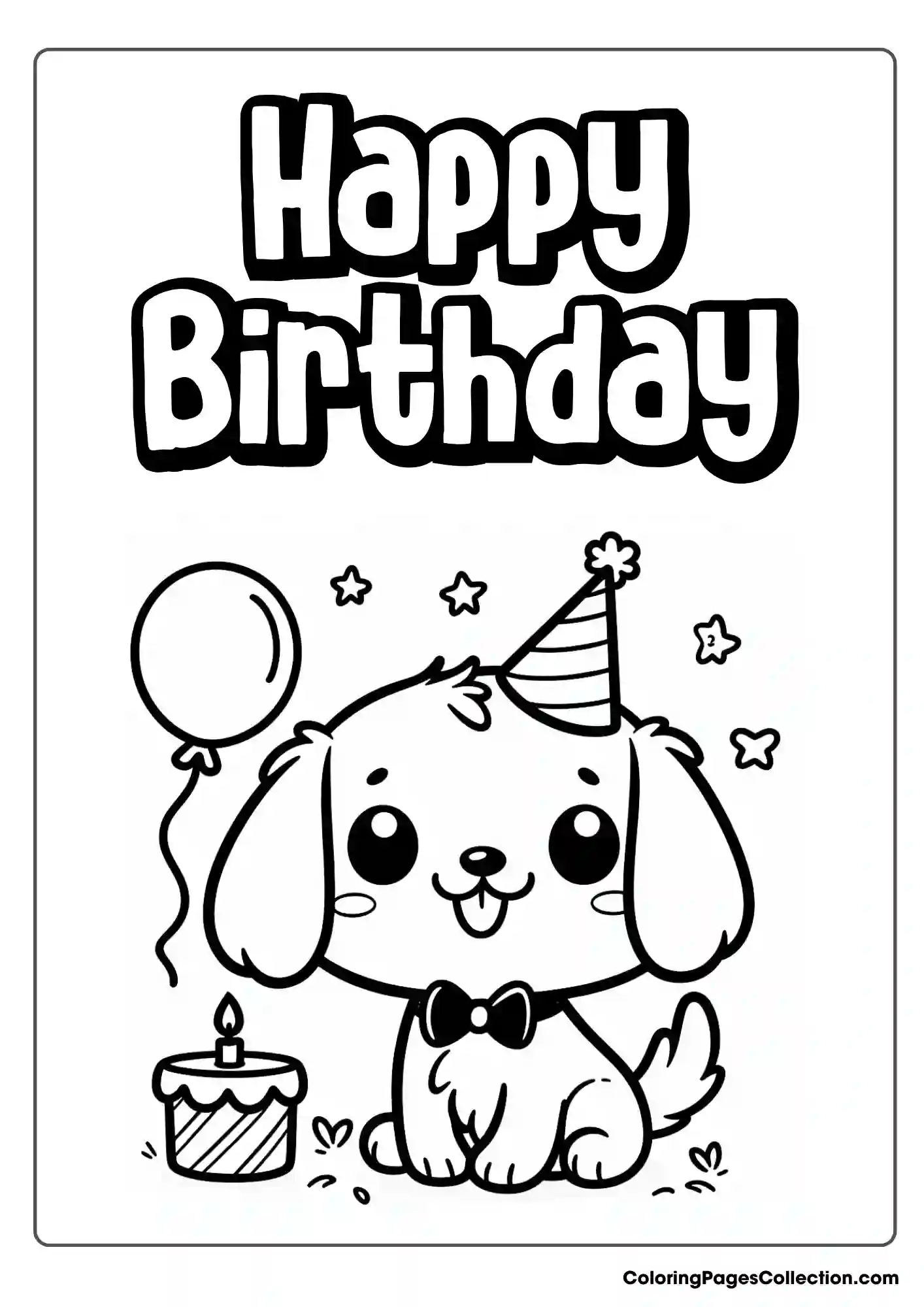 happy birthday coloring pages