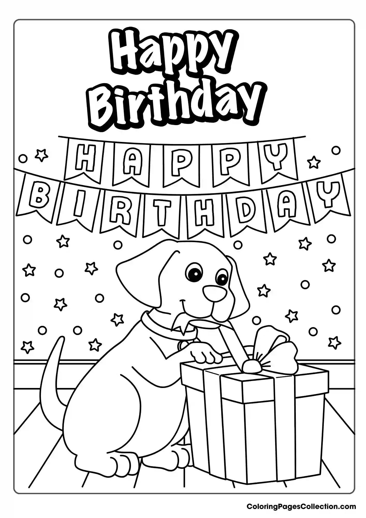 happy birthday coloring pages