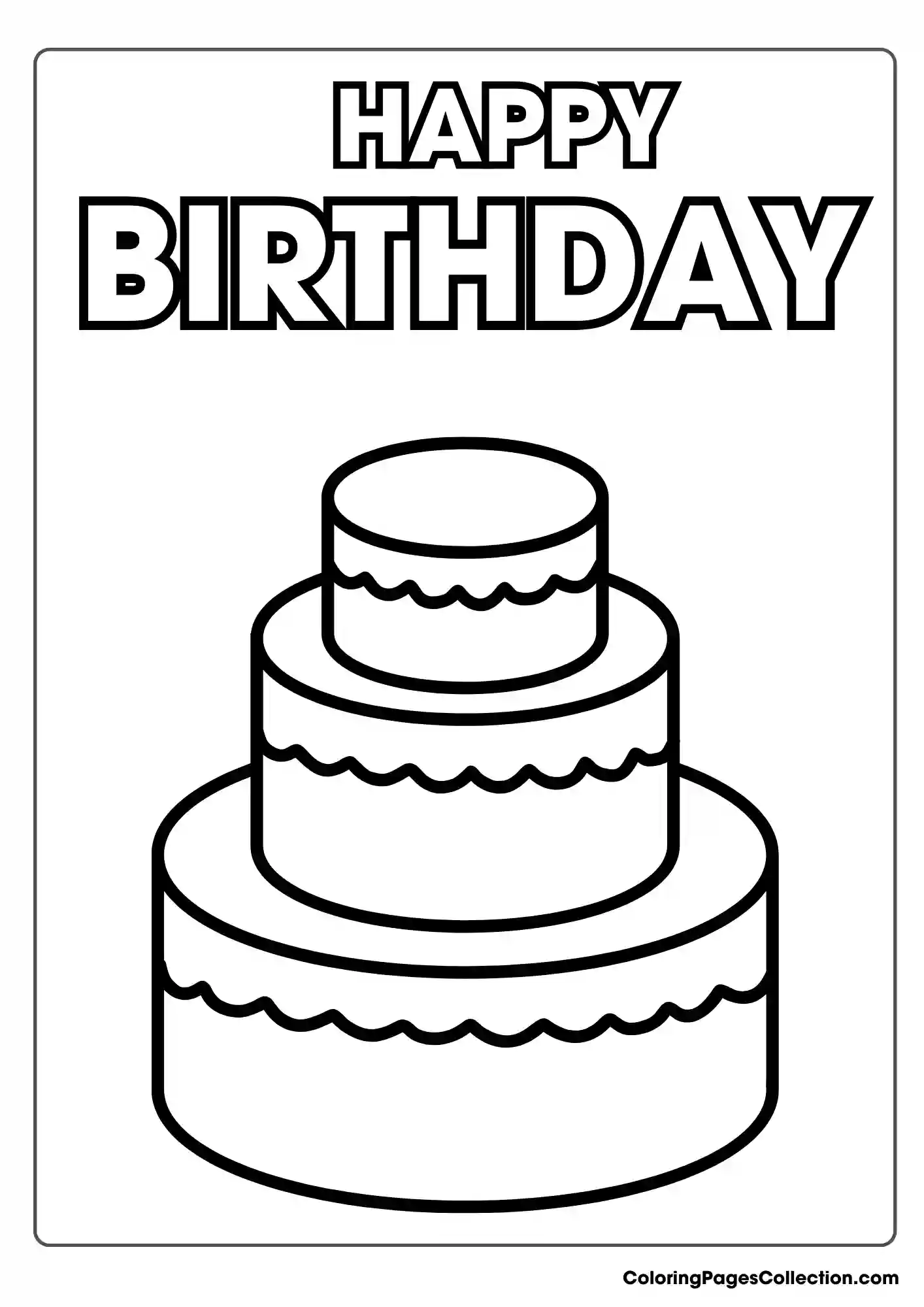 happy birthday coloring pages