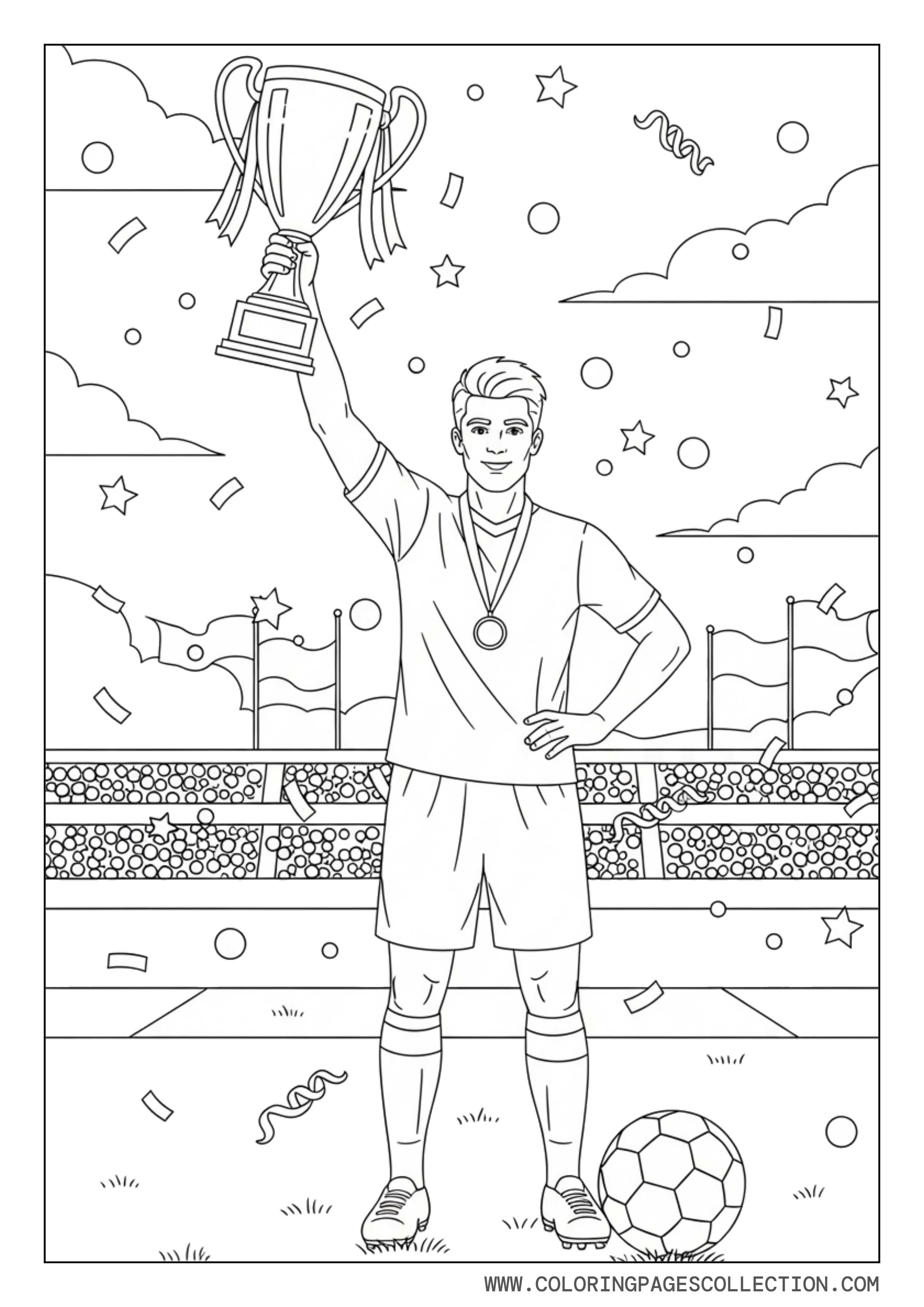 Big Soccer Celebration Scene