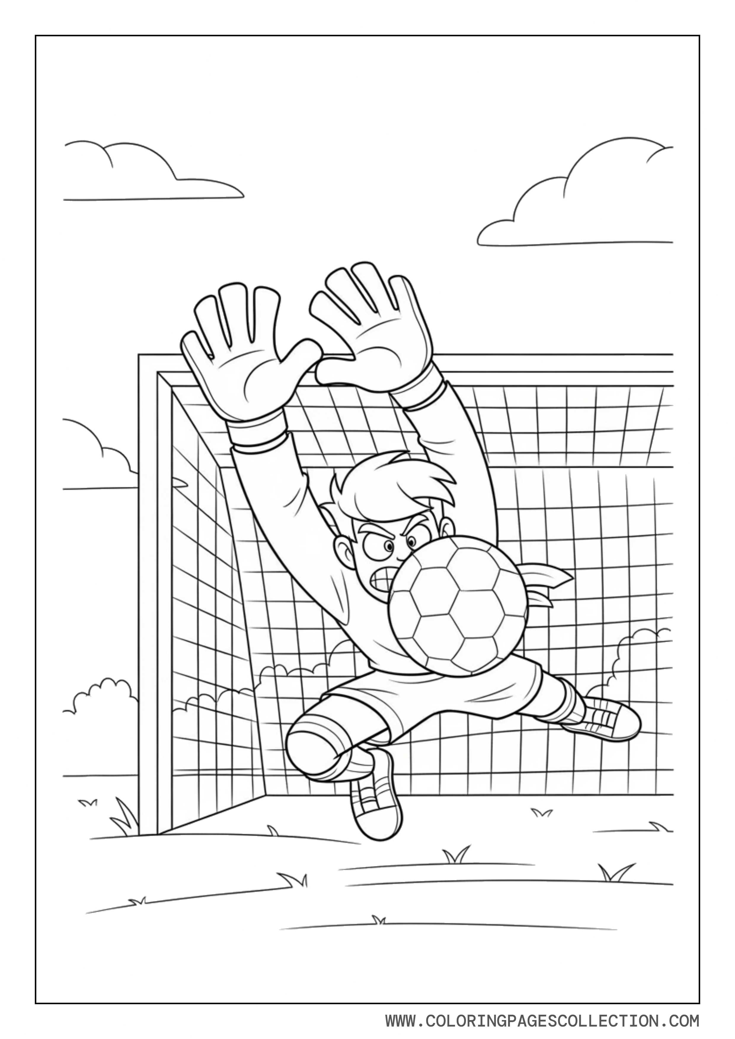 Goalkeeper Diving Save