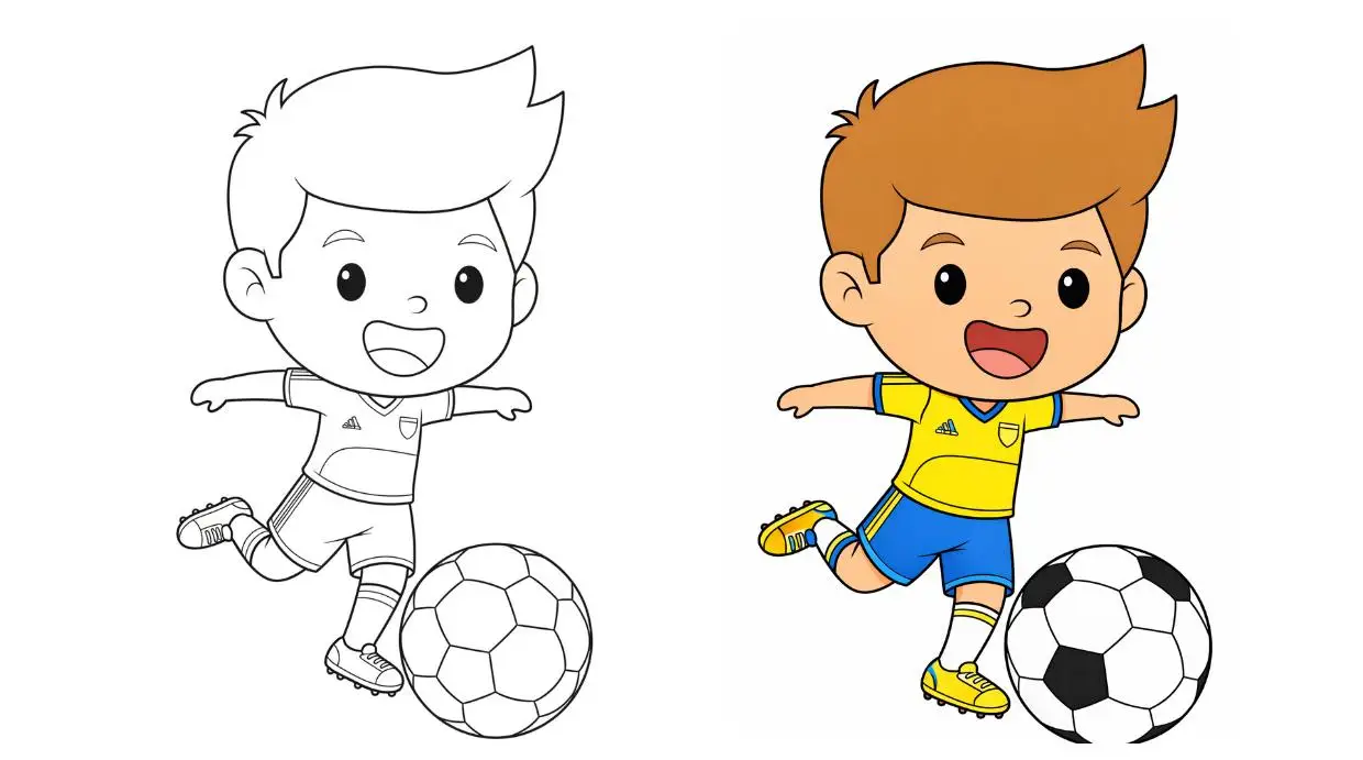 Soccer Coloring Pages