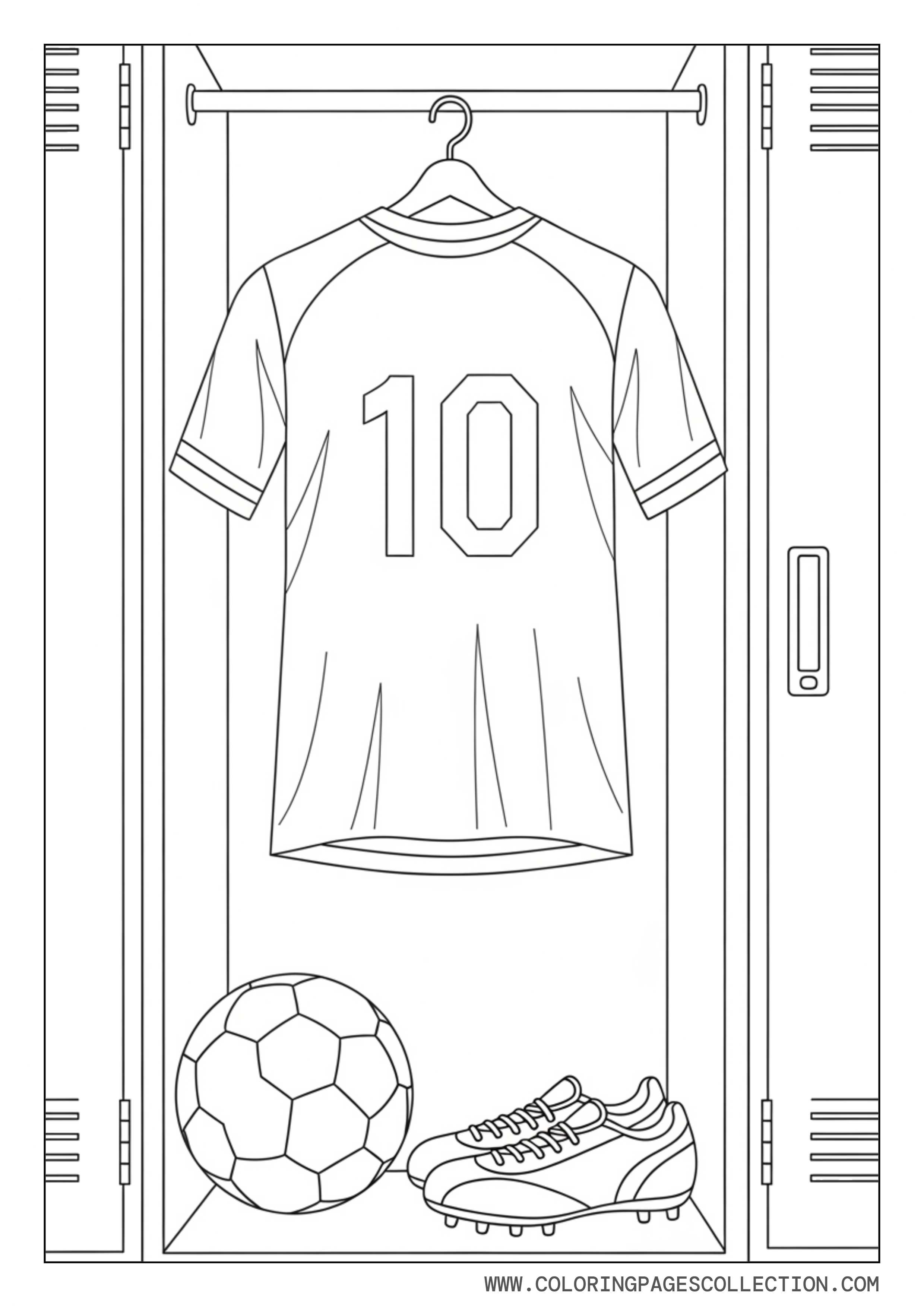 Number 10 Soccer Jersey Page