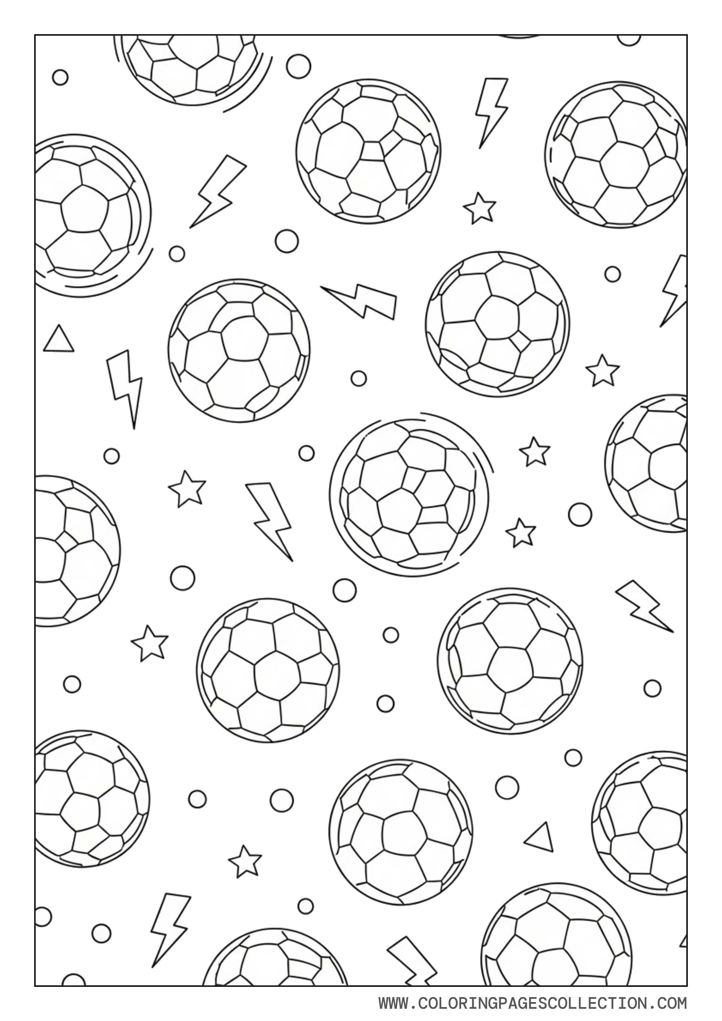 Soccer Ball Pattern Page