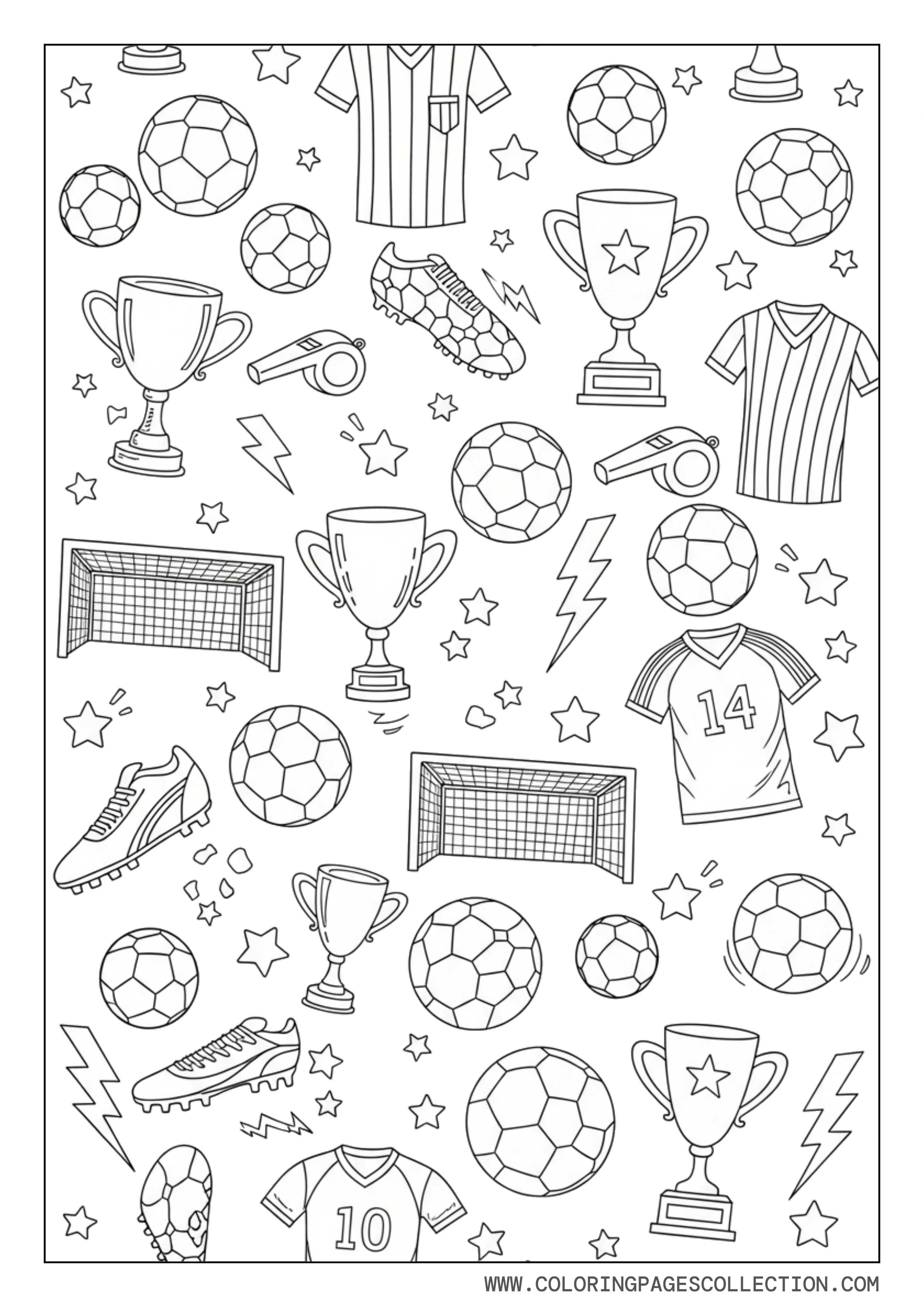Soccer Doodle Sports Page