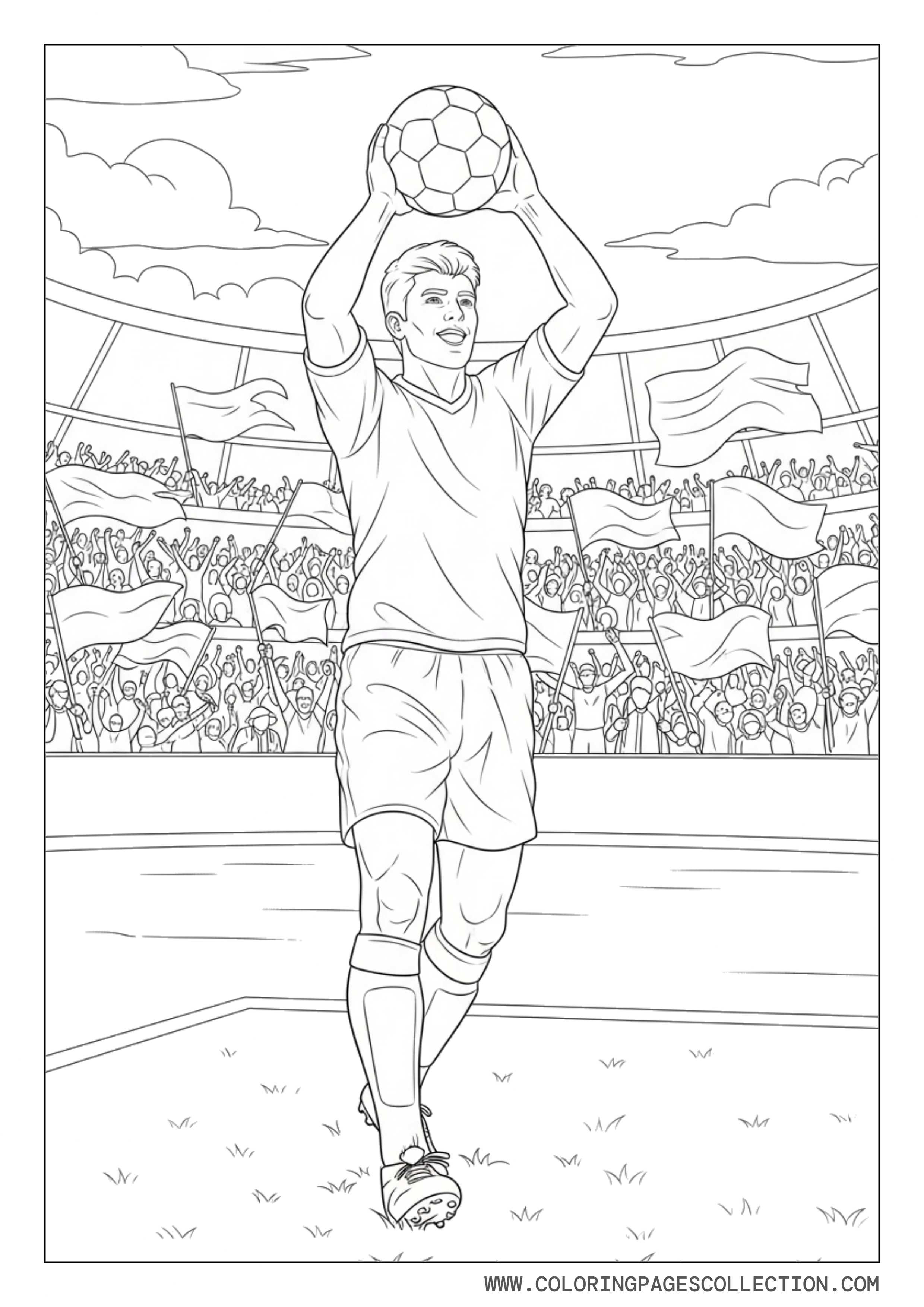 Soccer Match Celebration Scene