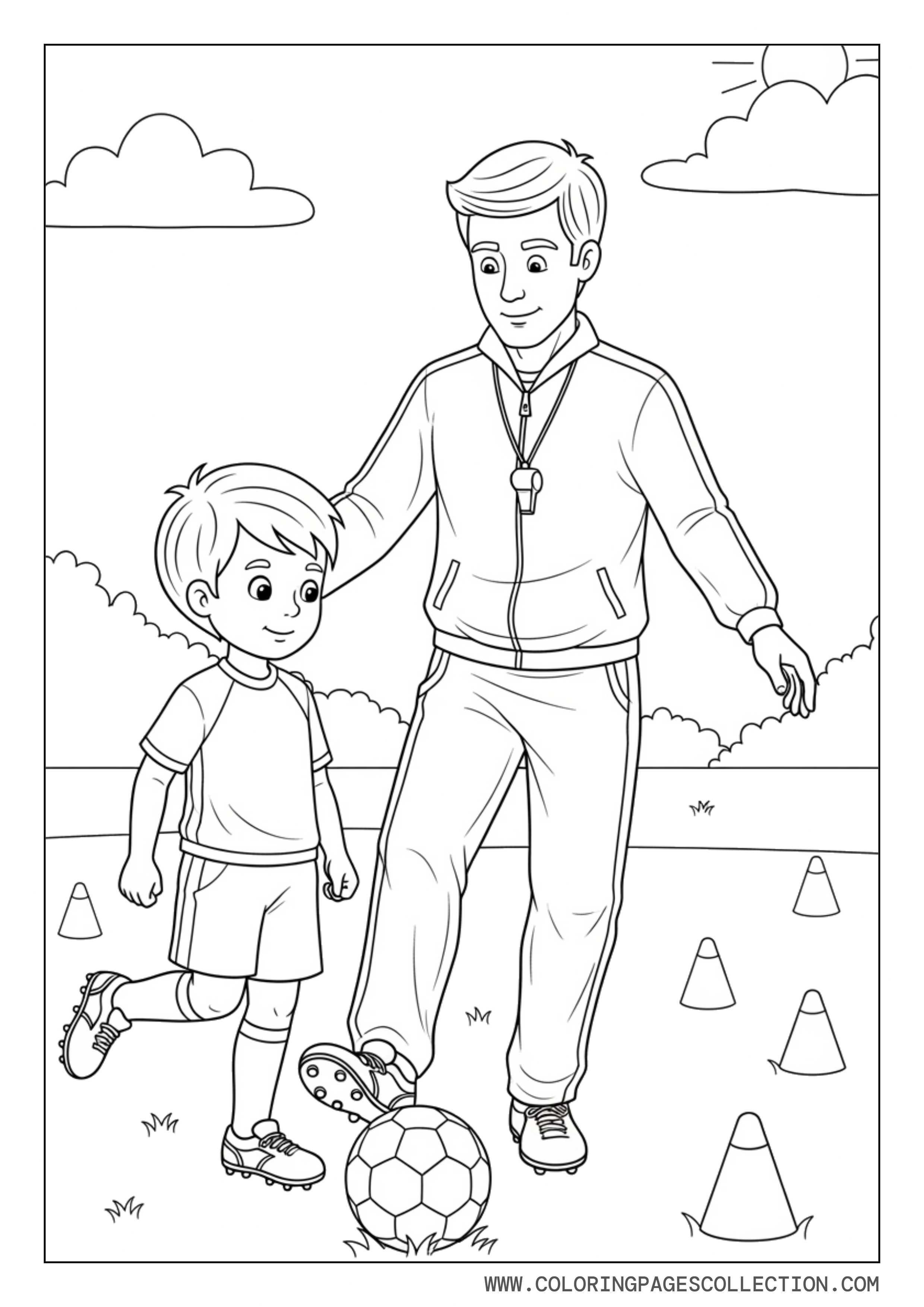 Soccer Practice With Coach