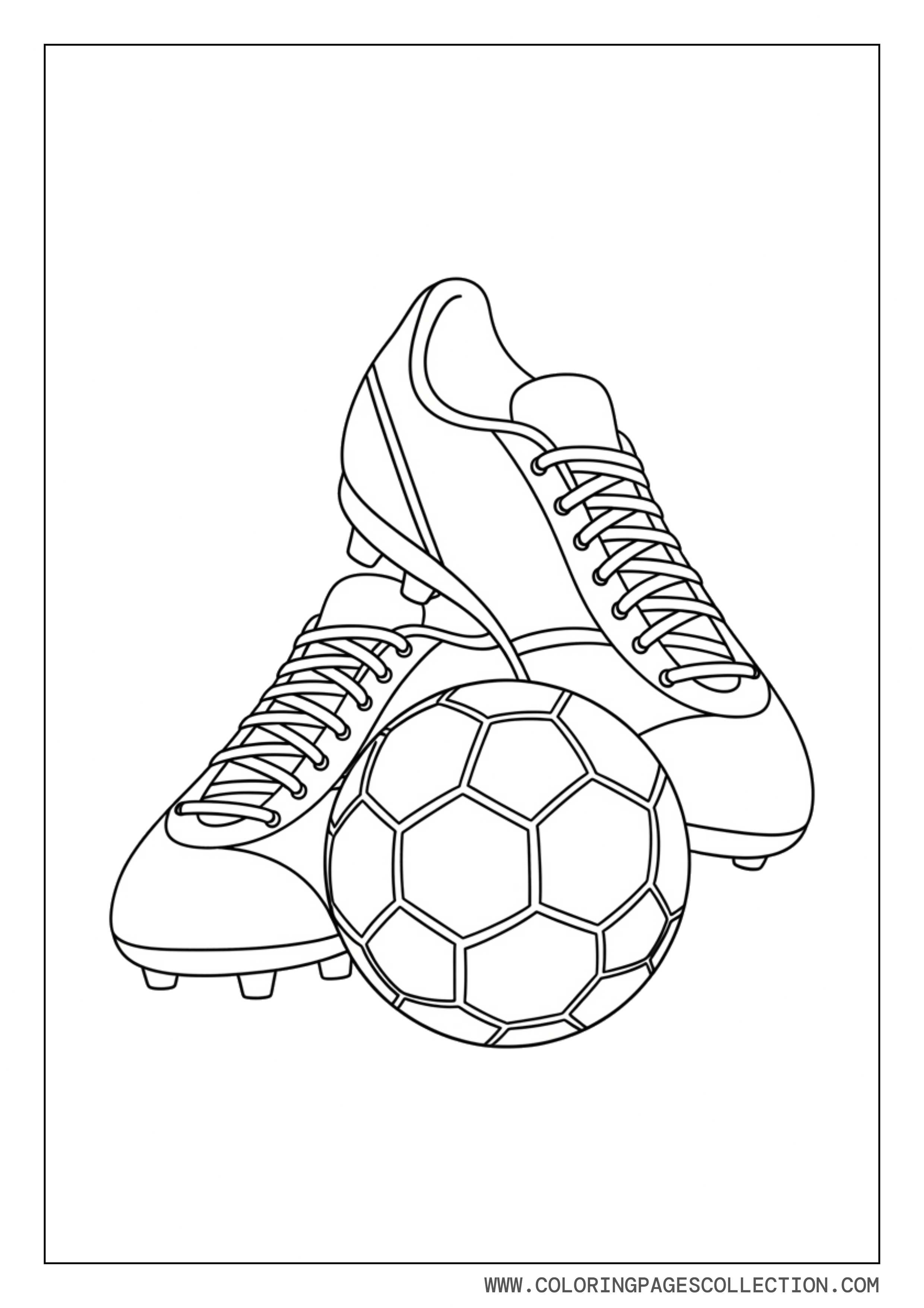 Soccer Shoes and Ball