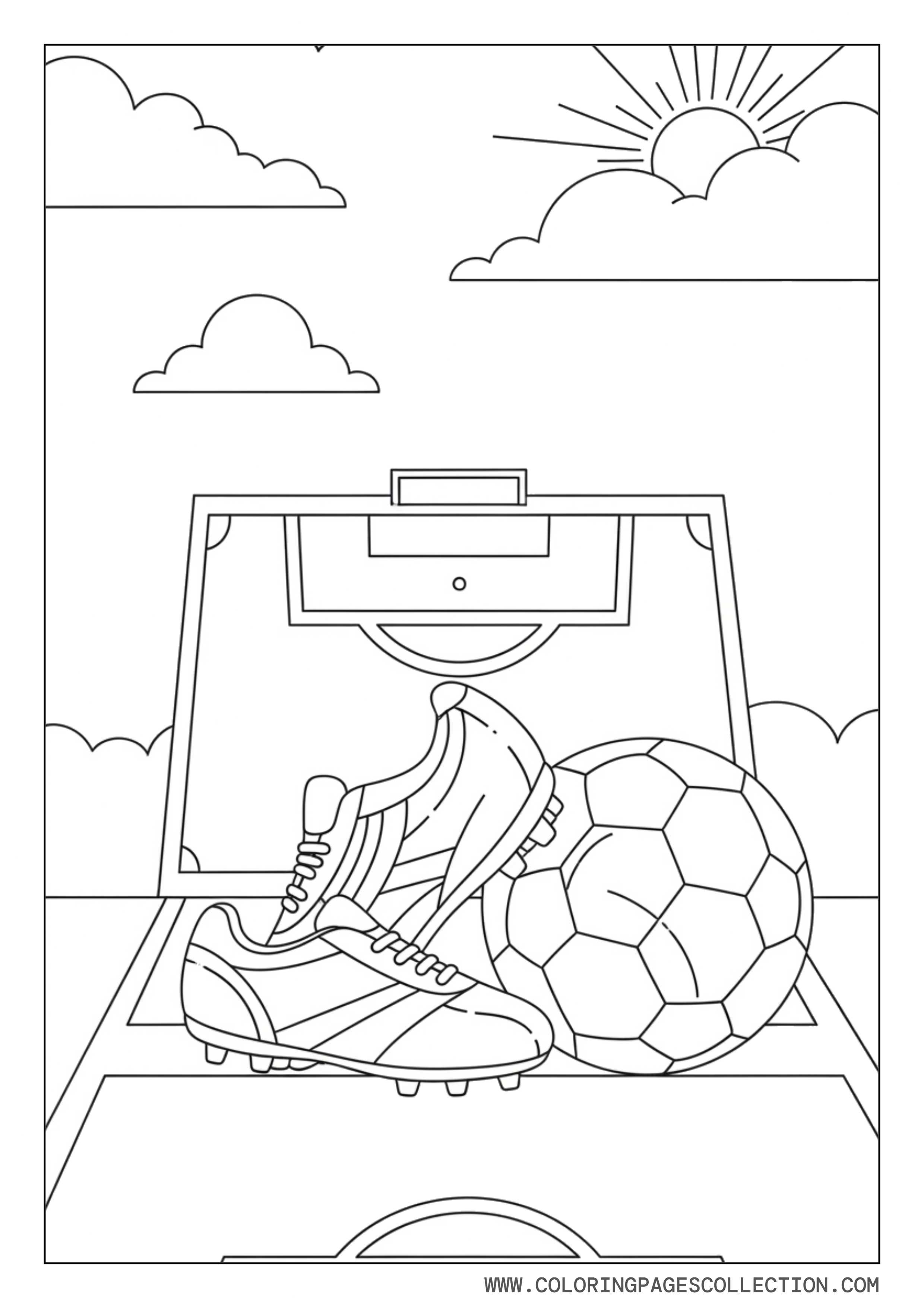 Soccer Shoes on Field