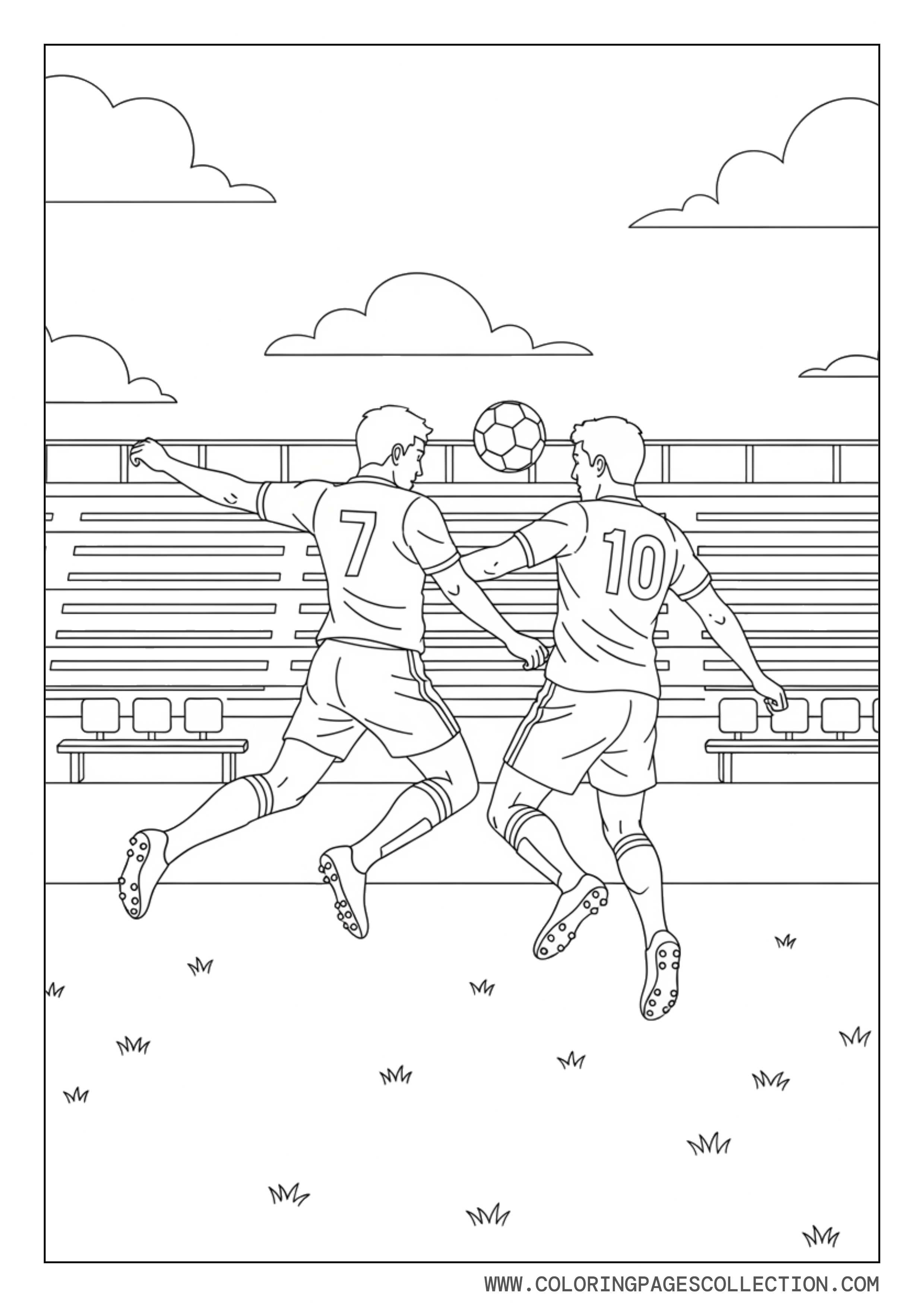 Soccer Stadium Match Scene