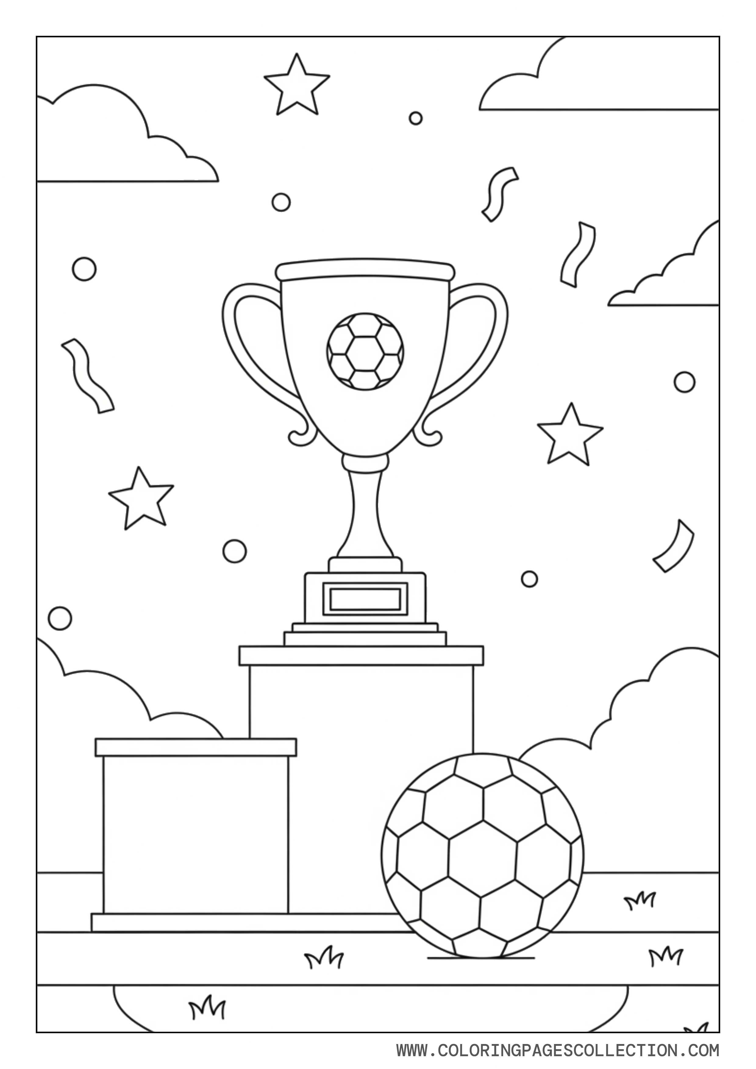 Soccer Trophy Award Scene