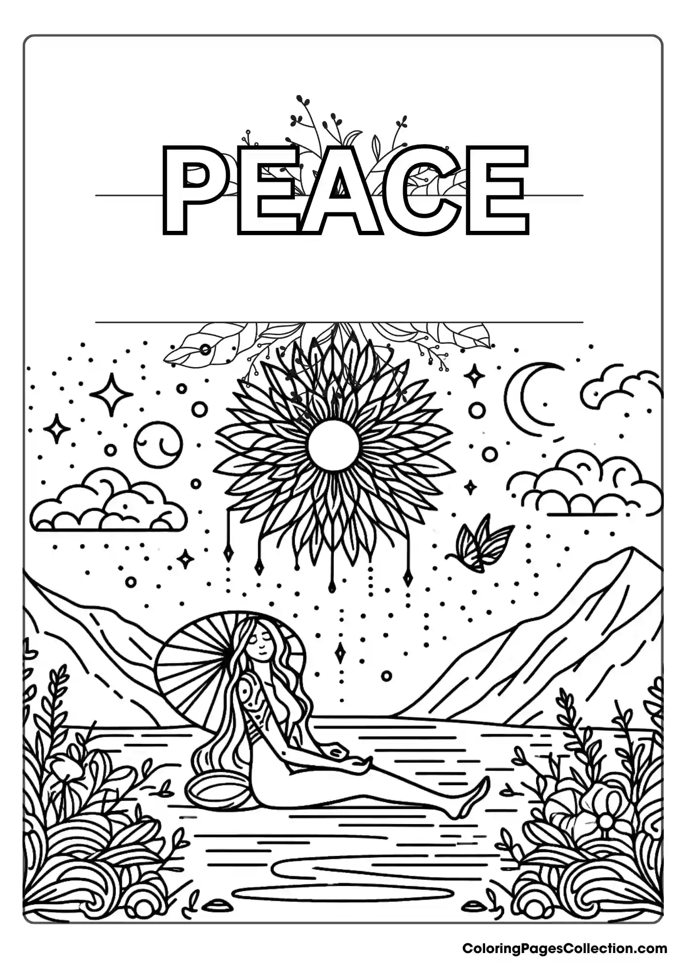 Therapeutic Coloring Page