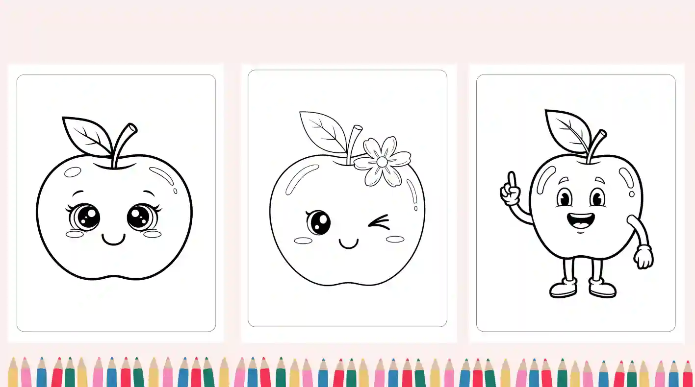 apple coloring pages