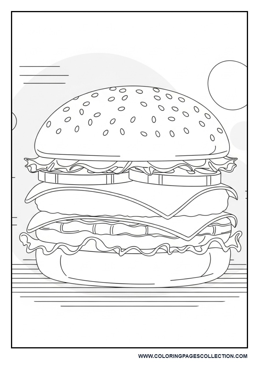Aesthetic Minimal Burger