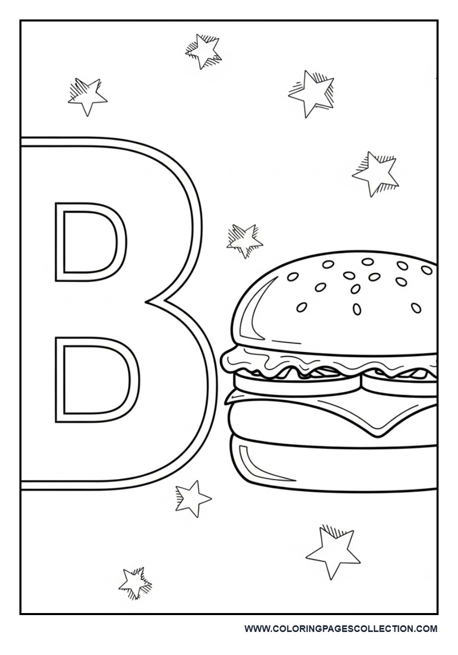 Alphabet “B for Burger”