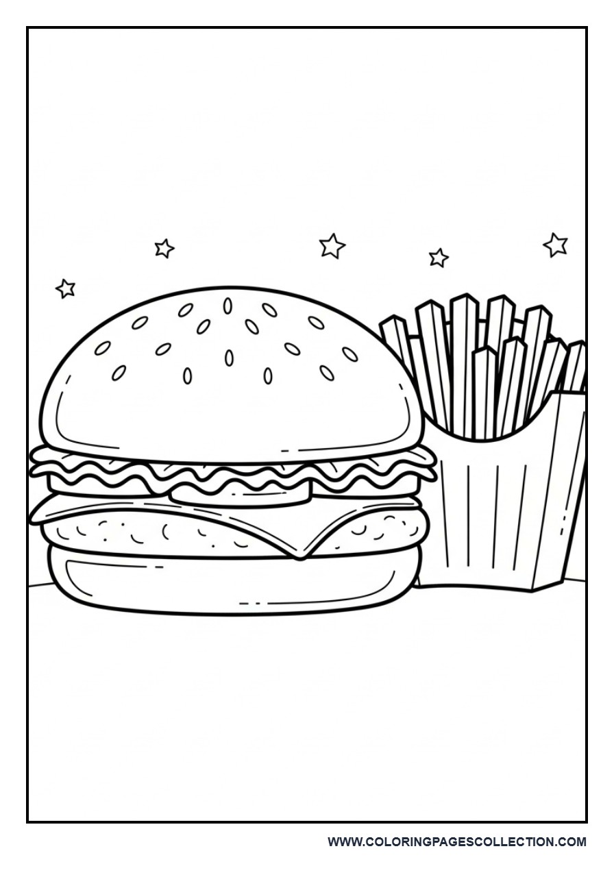 Burger and Fries Combo