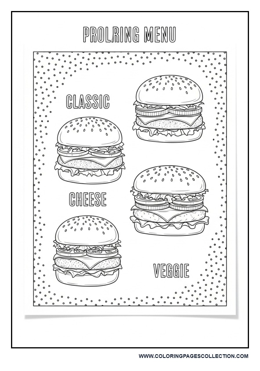 Burger Menu Page