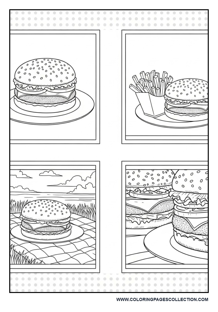 Mini Burger Scene Collection