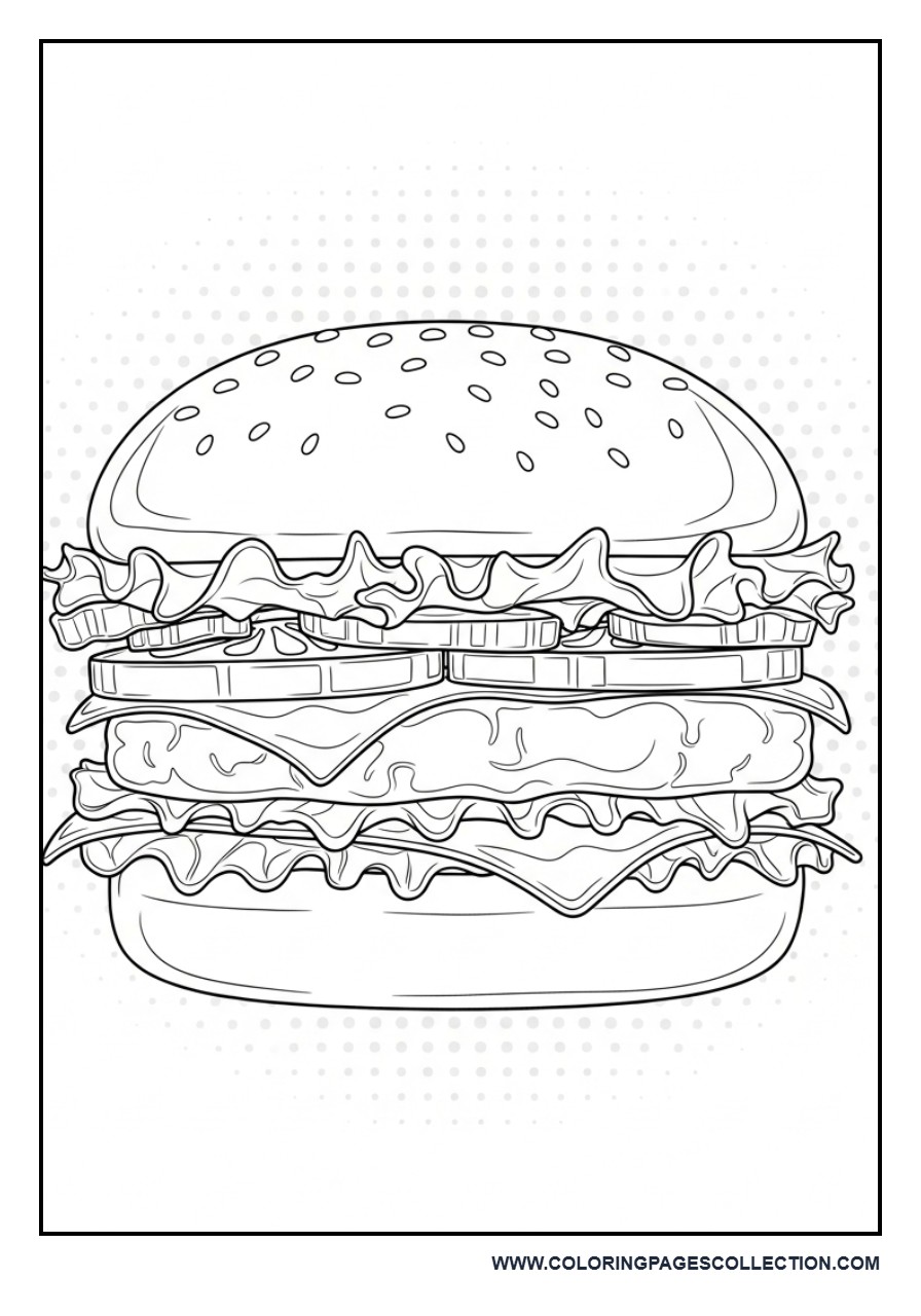 Realistic Burger Layers