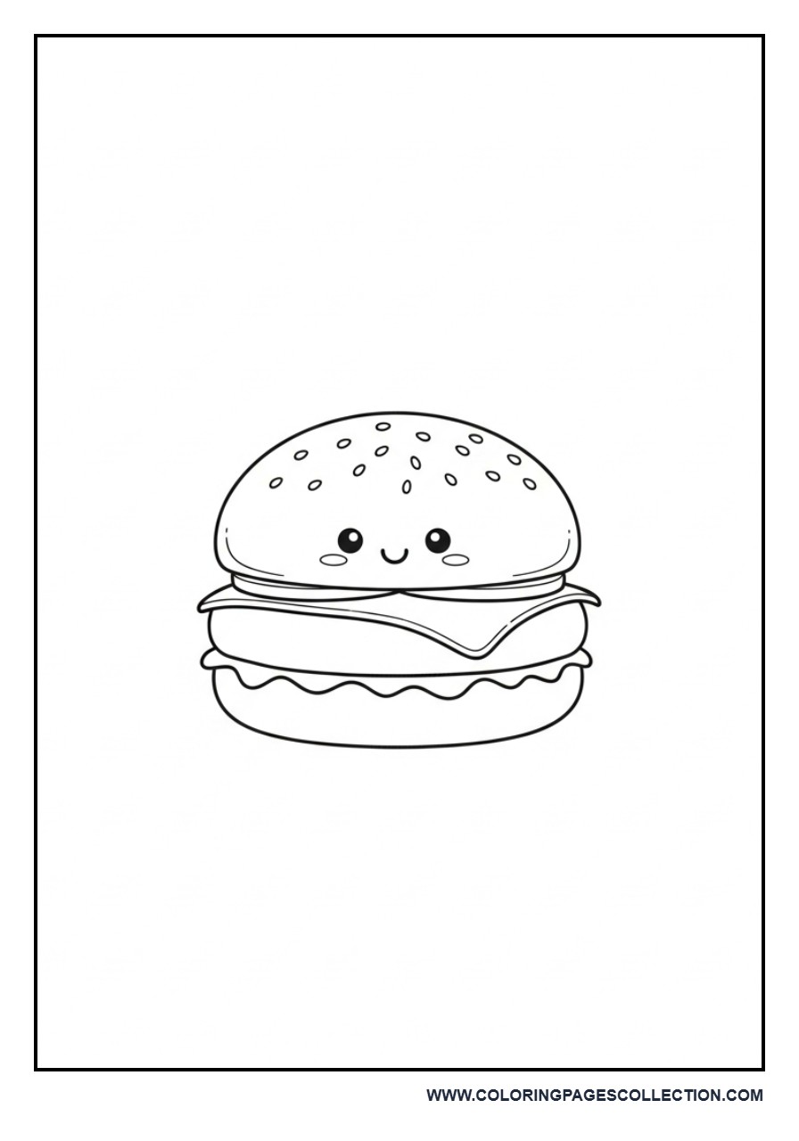 Tiny Cartoon Burger