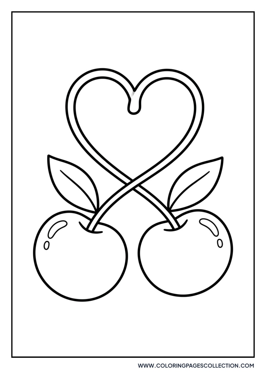 Cherry Heart Shape