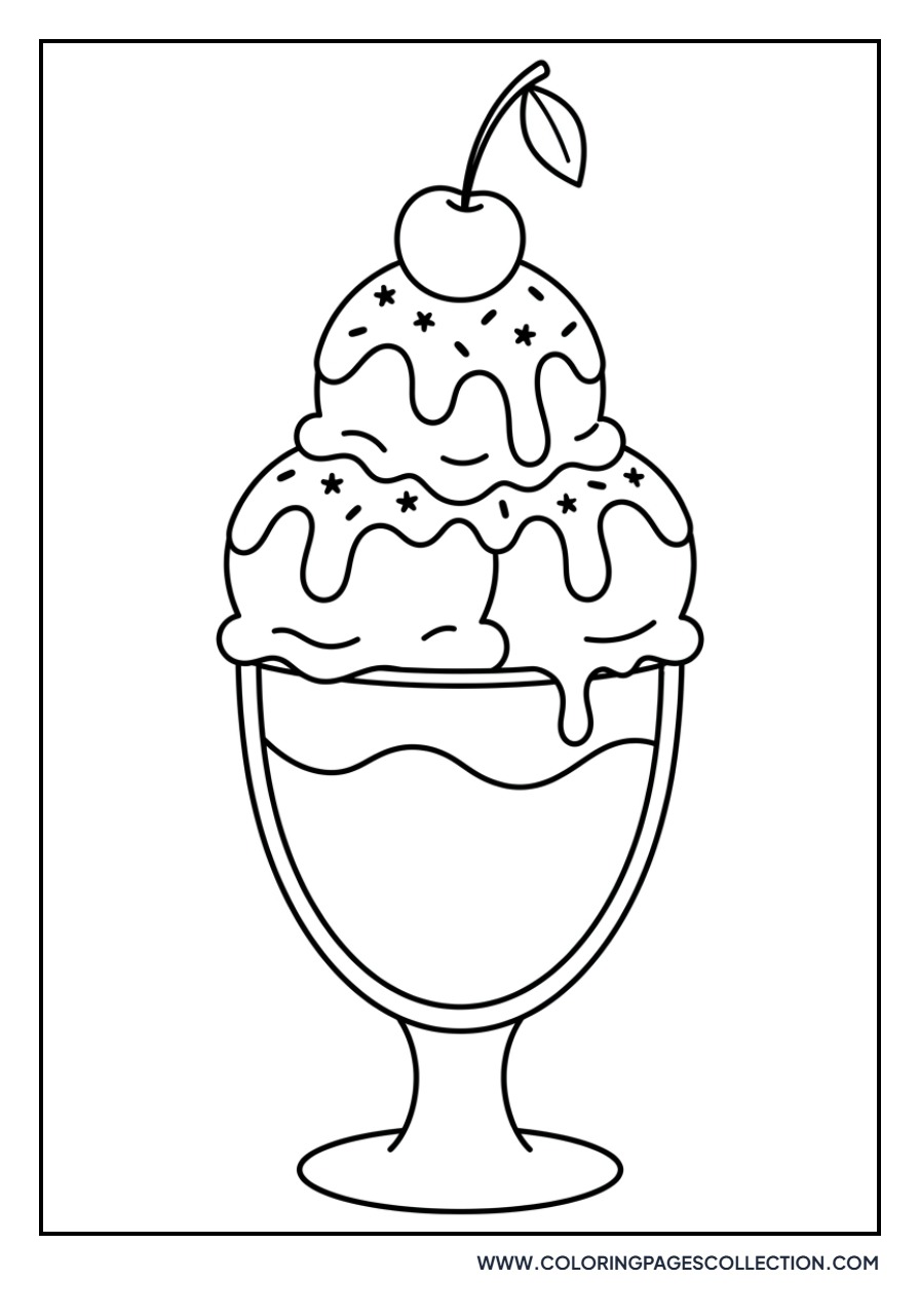 Cherry Ice Cream Sundae