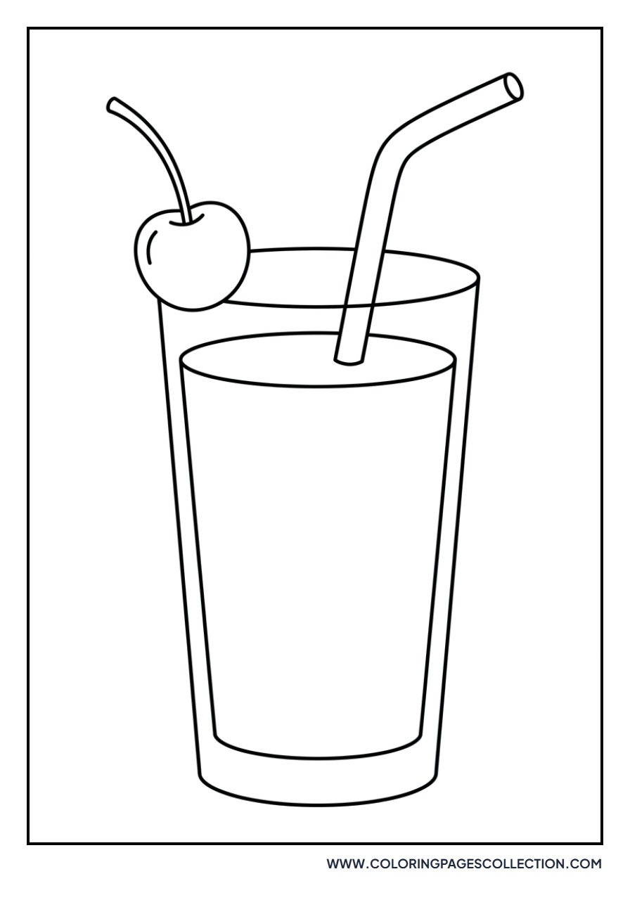 Cherry Smoothie Glass