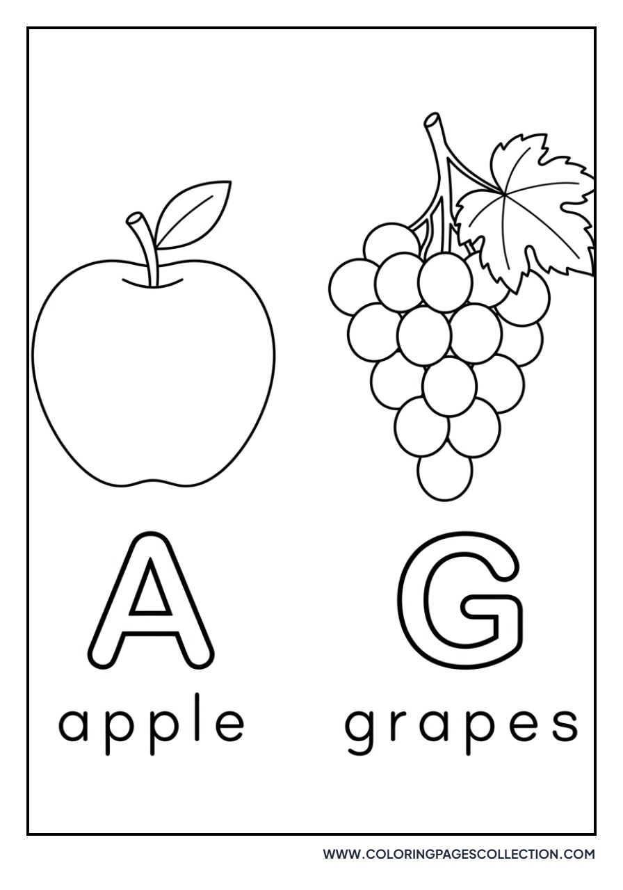 A is for Apple, G is for Grapes