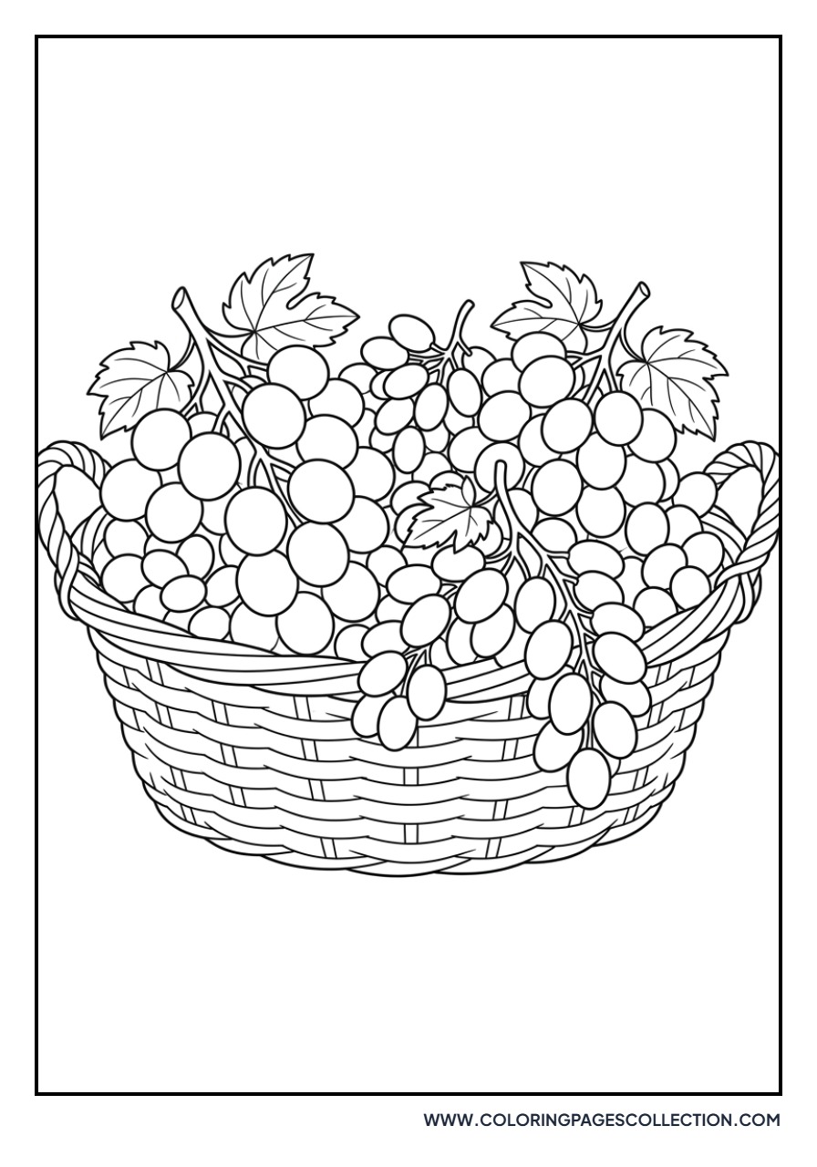 Basket of Assorted Grapes