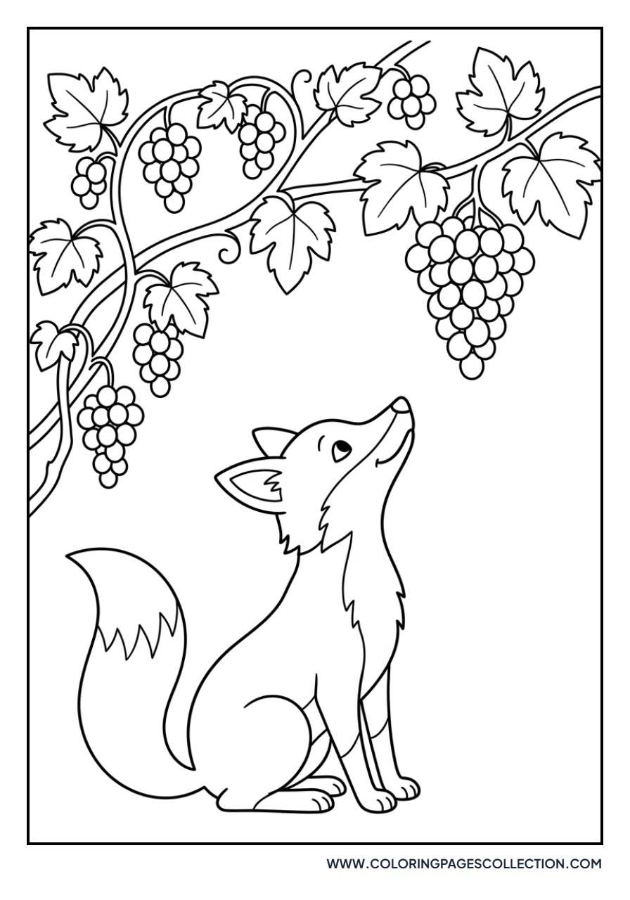 Fox and the Grapes Fable