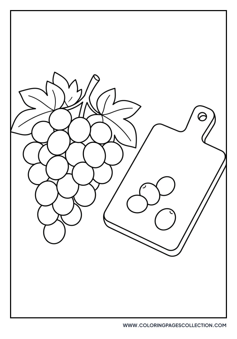 Grapes on the Kitchen Counter