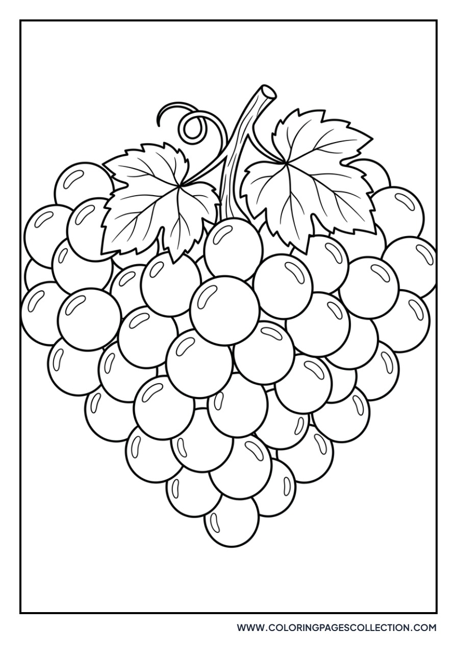 Heart-Shaped Grape Cluster