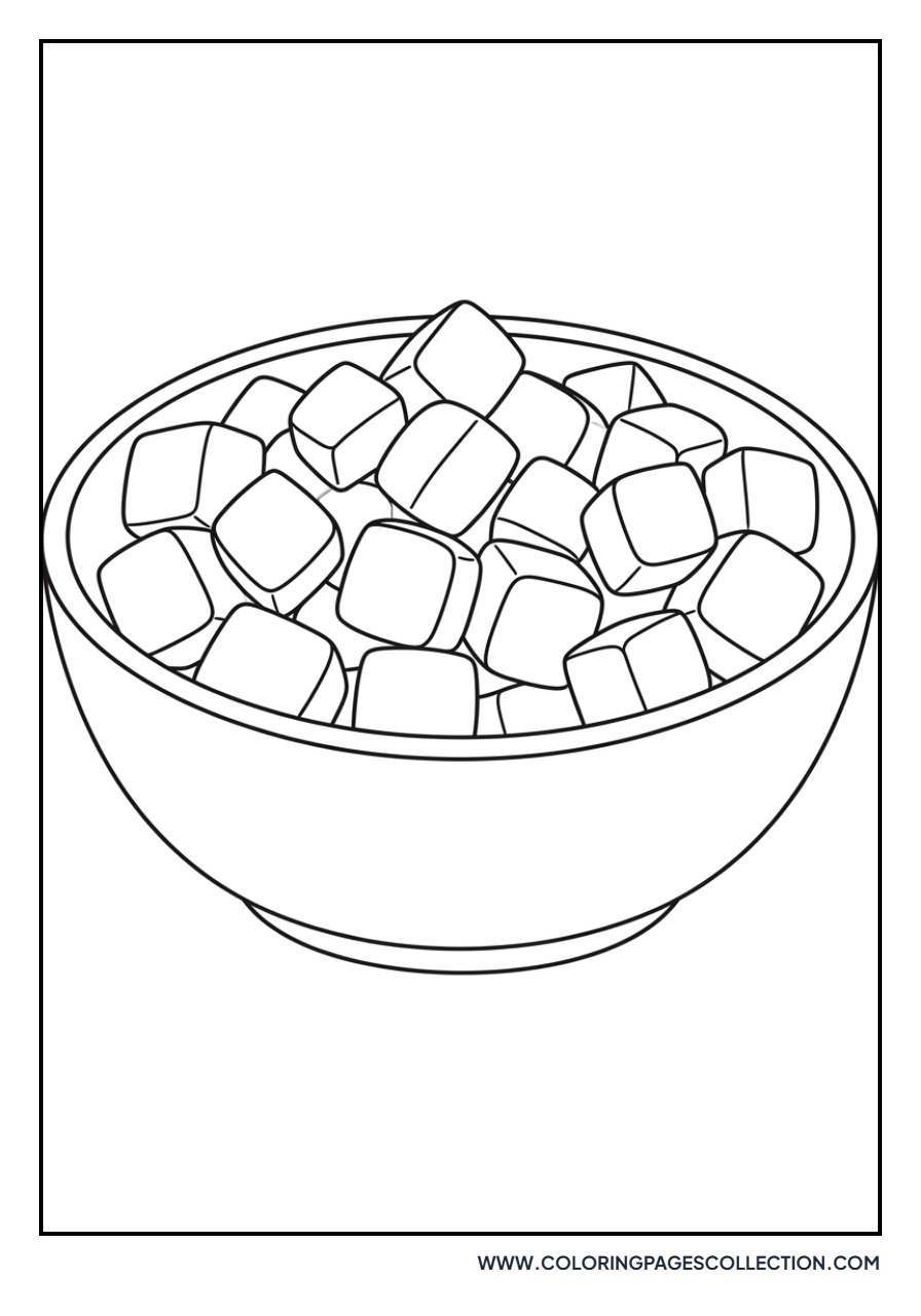Bowl of Diced Mangoes