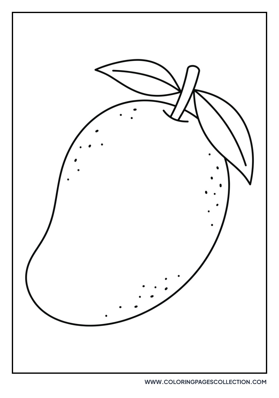 Detailed Mango Skin Pattern