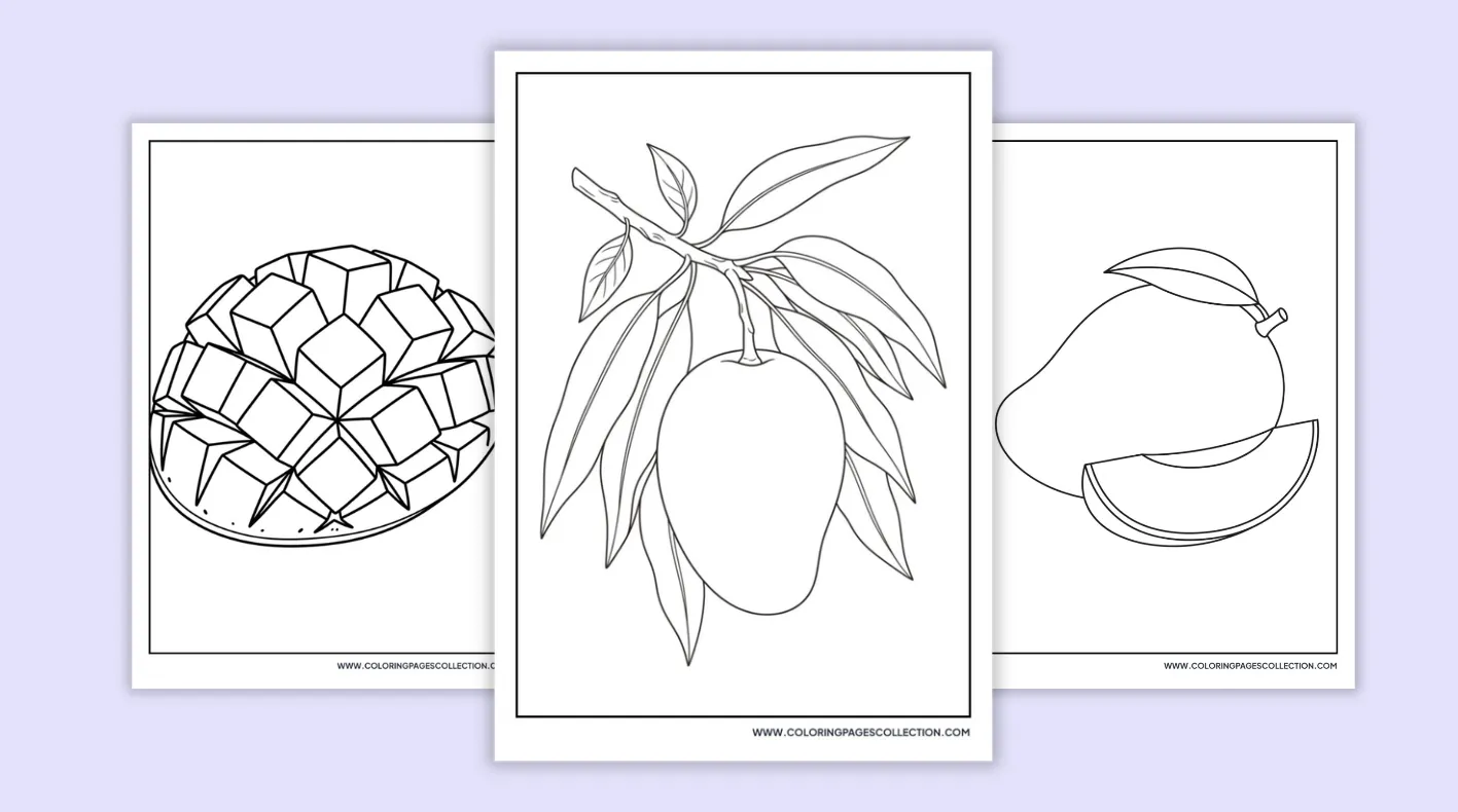Mango coloring pages coloring pages