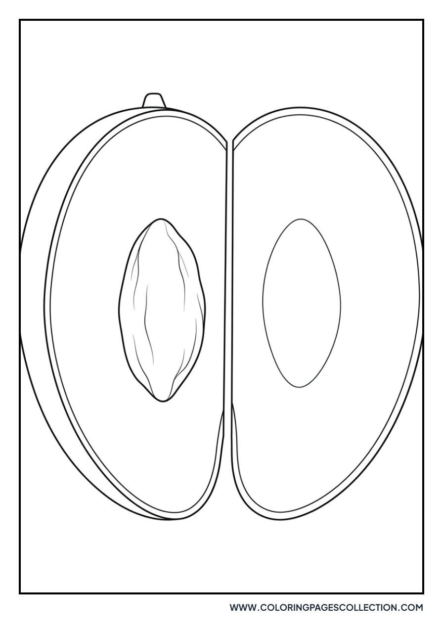 Sliced Mango Half