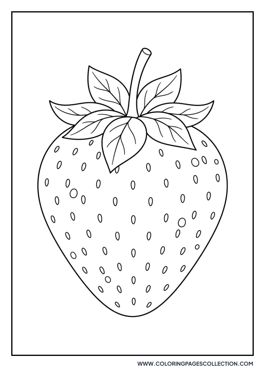 Detailed Strawberry with Droplets