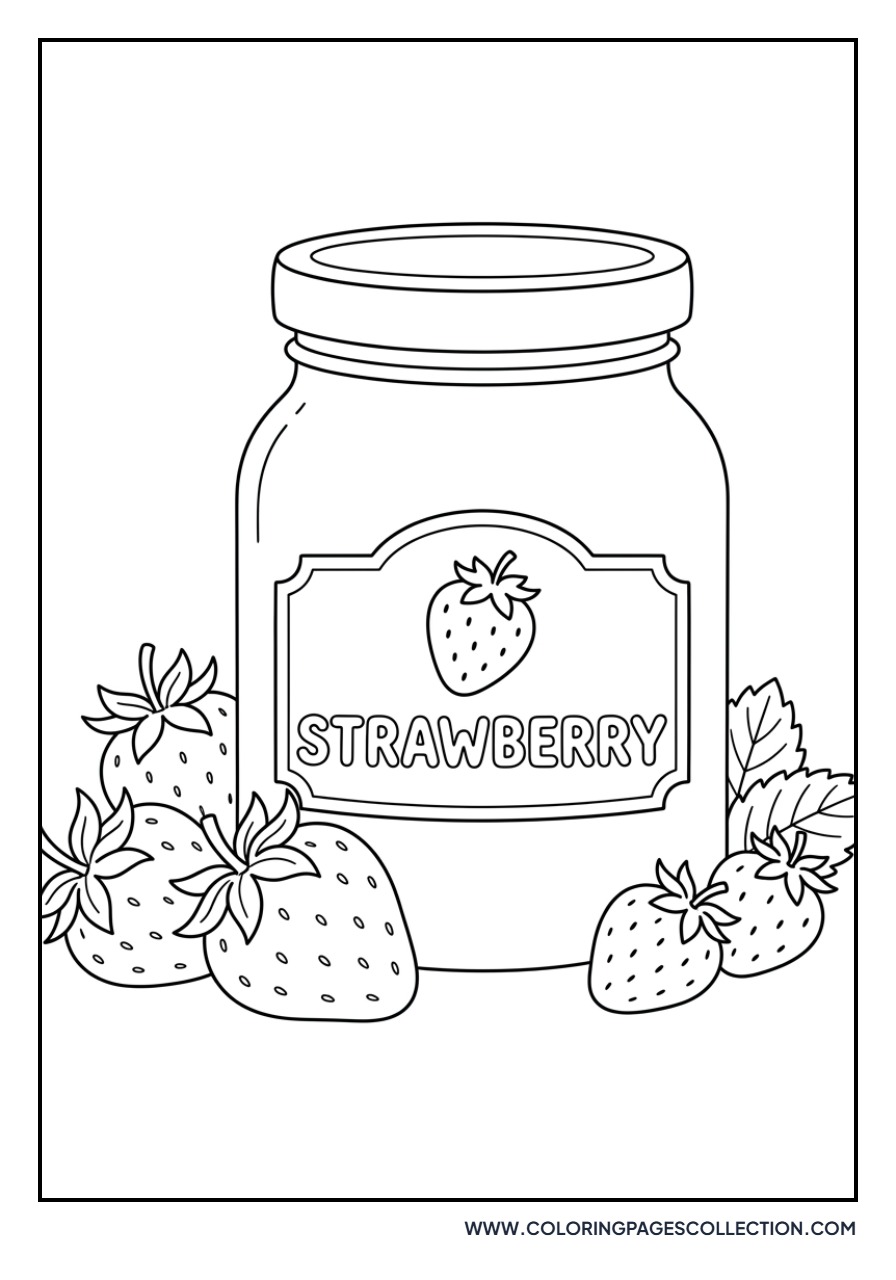 Strawberry Jam Jar