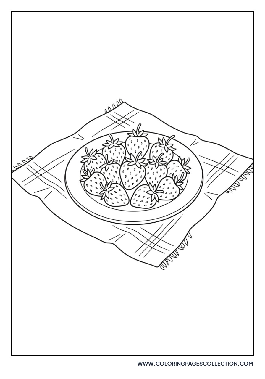 Strawberry Picnic Blanket