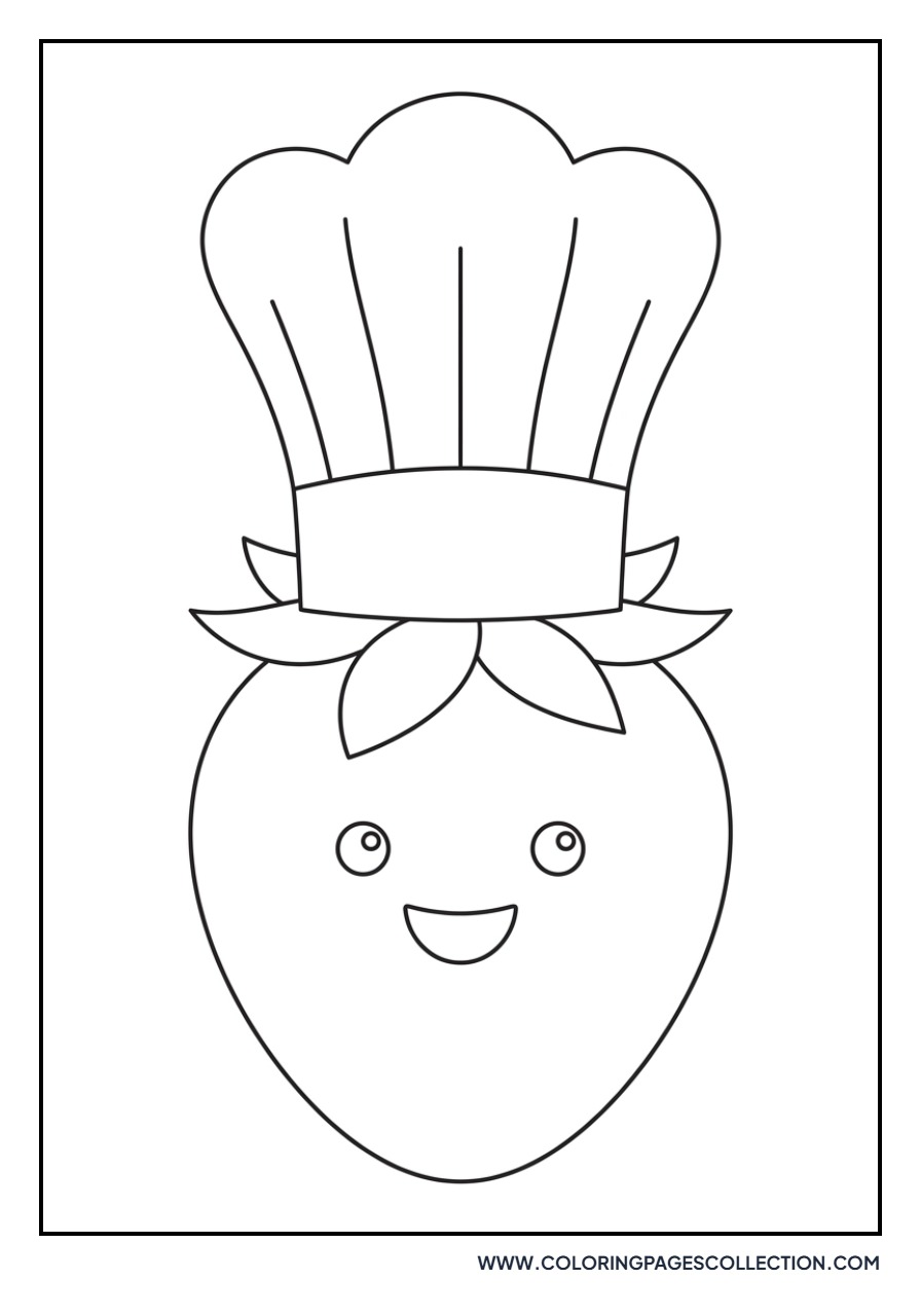 Strawberry with a Chef Hat