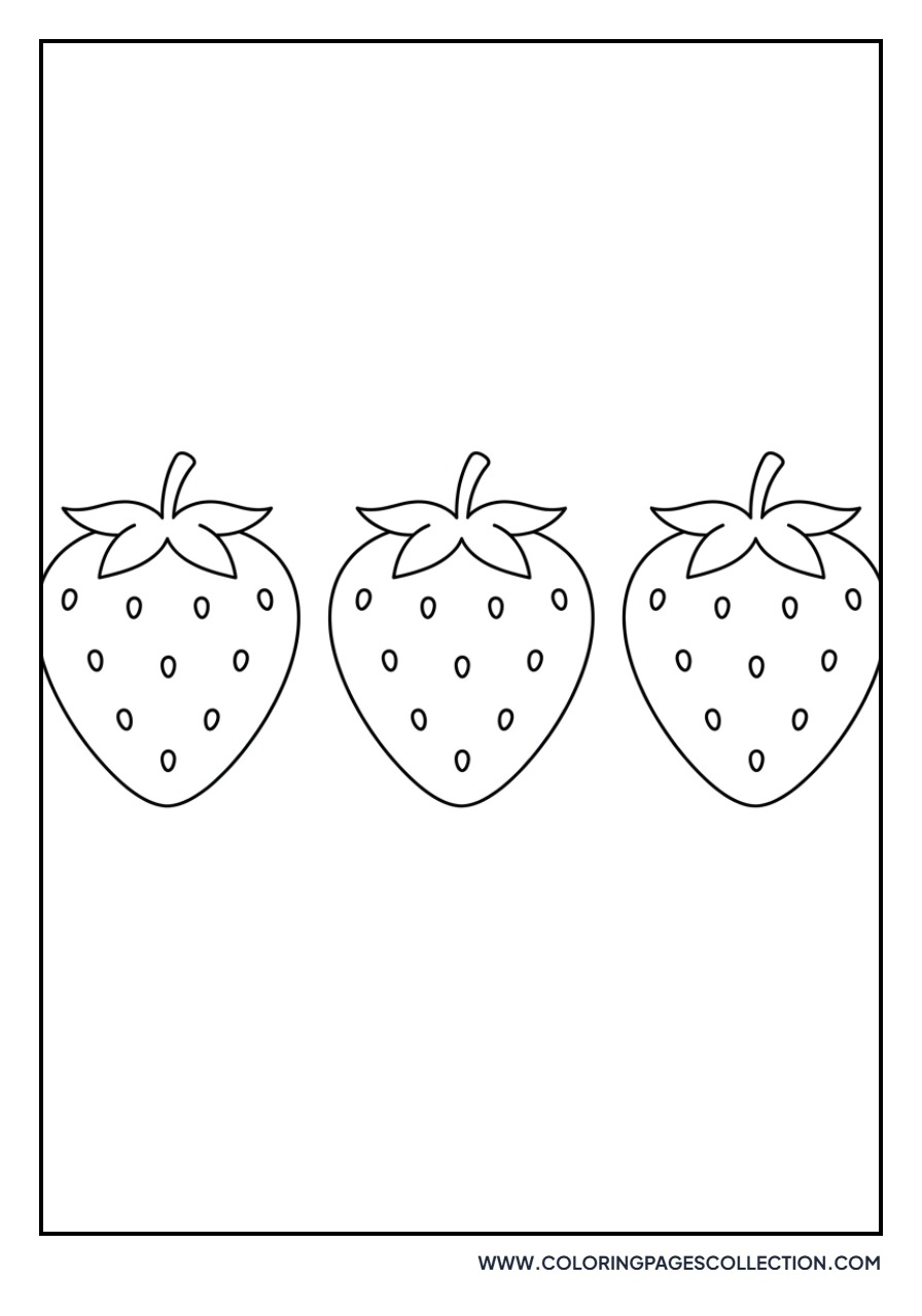 Three Strawberries in a Row